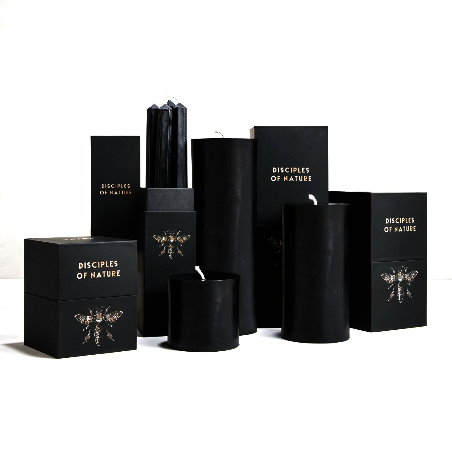 Tatine Black Beeswax Candles Black All Black All Things Black