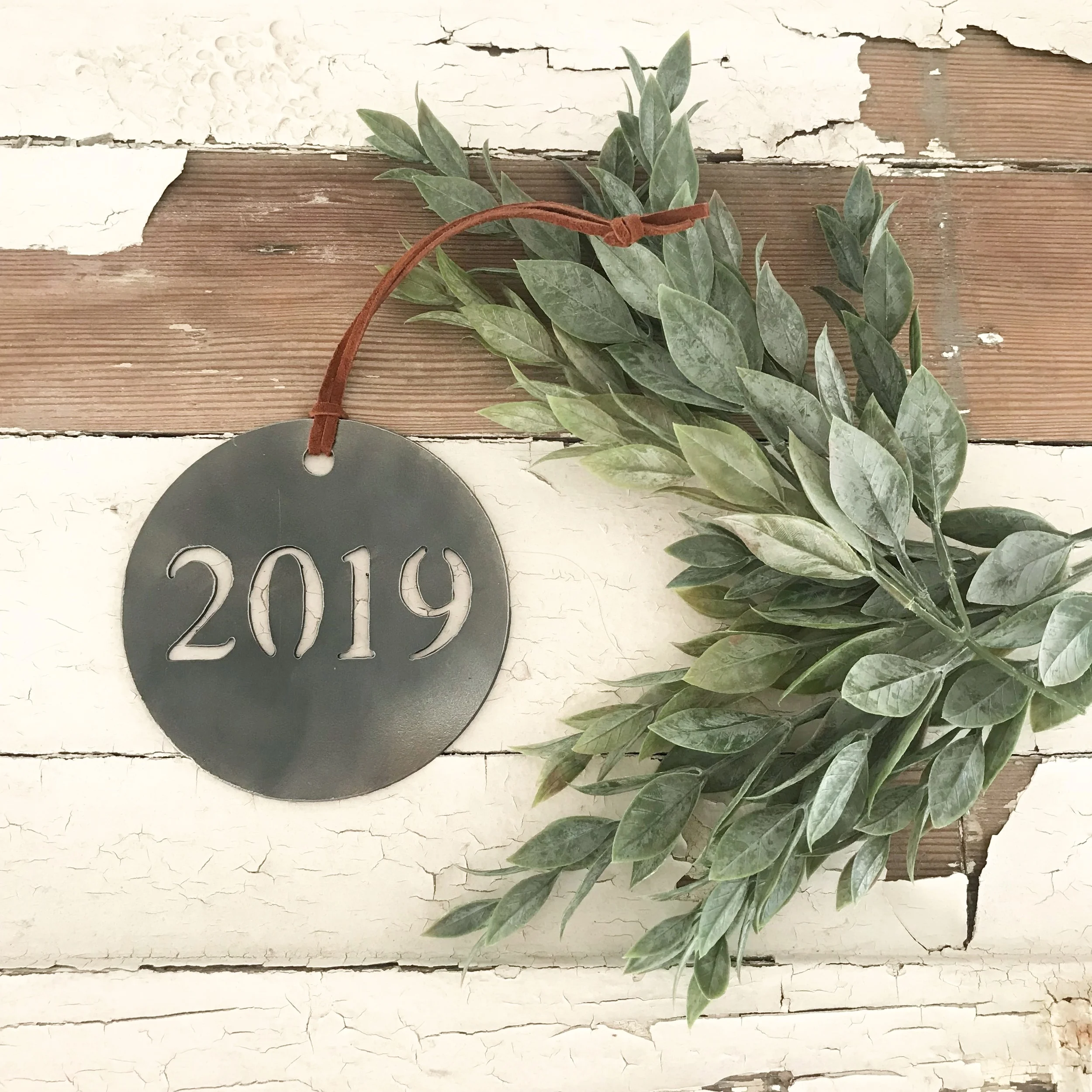 Sweet and universal. An annual ornament to mark a year of your history. Find the 2019 Ornament here.