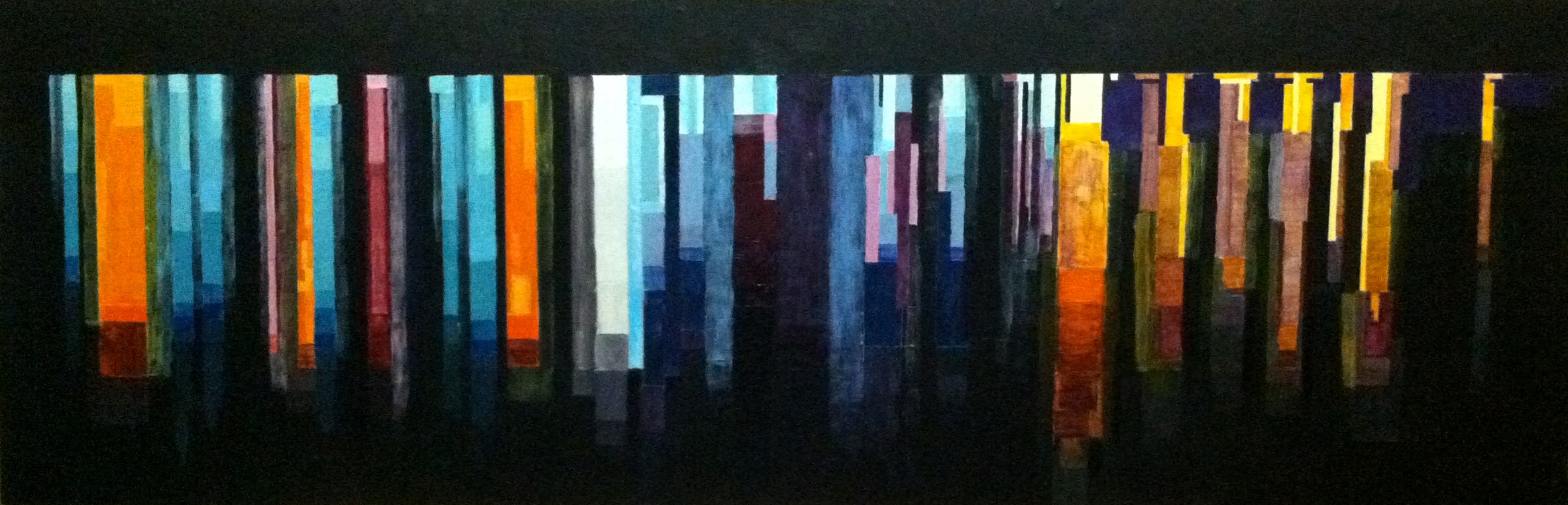 Tappan Zee Bridge Lights at Night.JPG