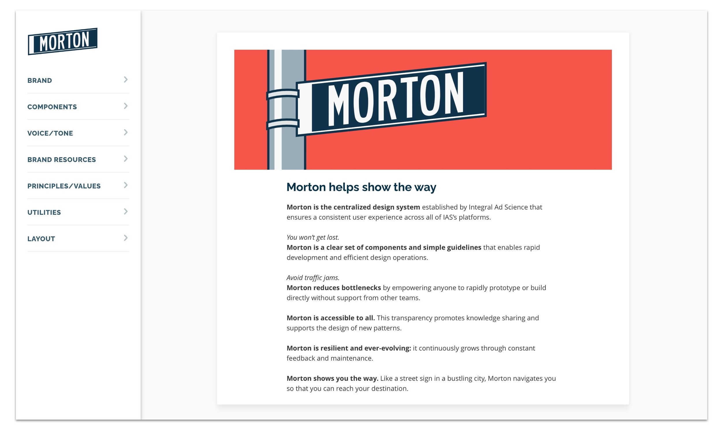 Defining Morton's Guiding Principles