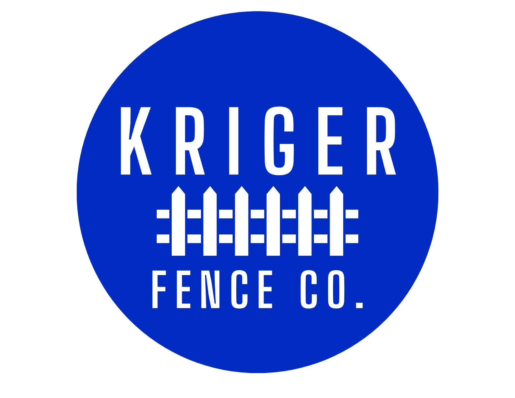 Circle Logo Kriger Fence blue and white.png