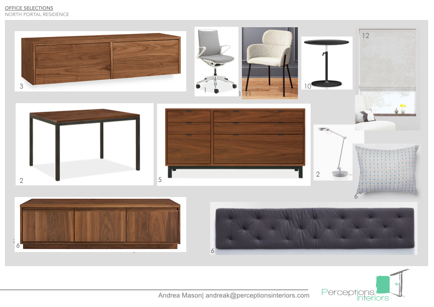 1. Room + Board 2. Herman Miller + Room + Board . 3. Room + Board . 5. Room + Board . 6. Room + Board and West Elm .and Anthropologie 10. Vitra . 11. CB2 12. The Shade Store