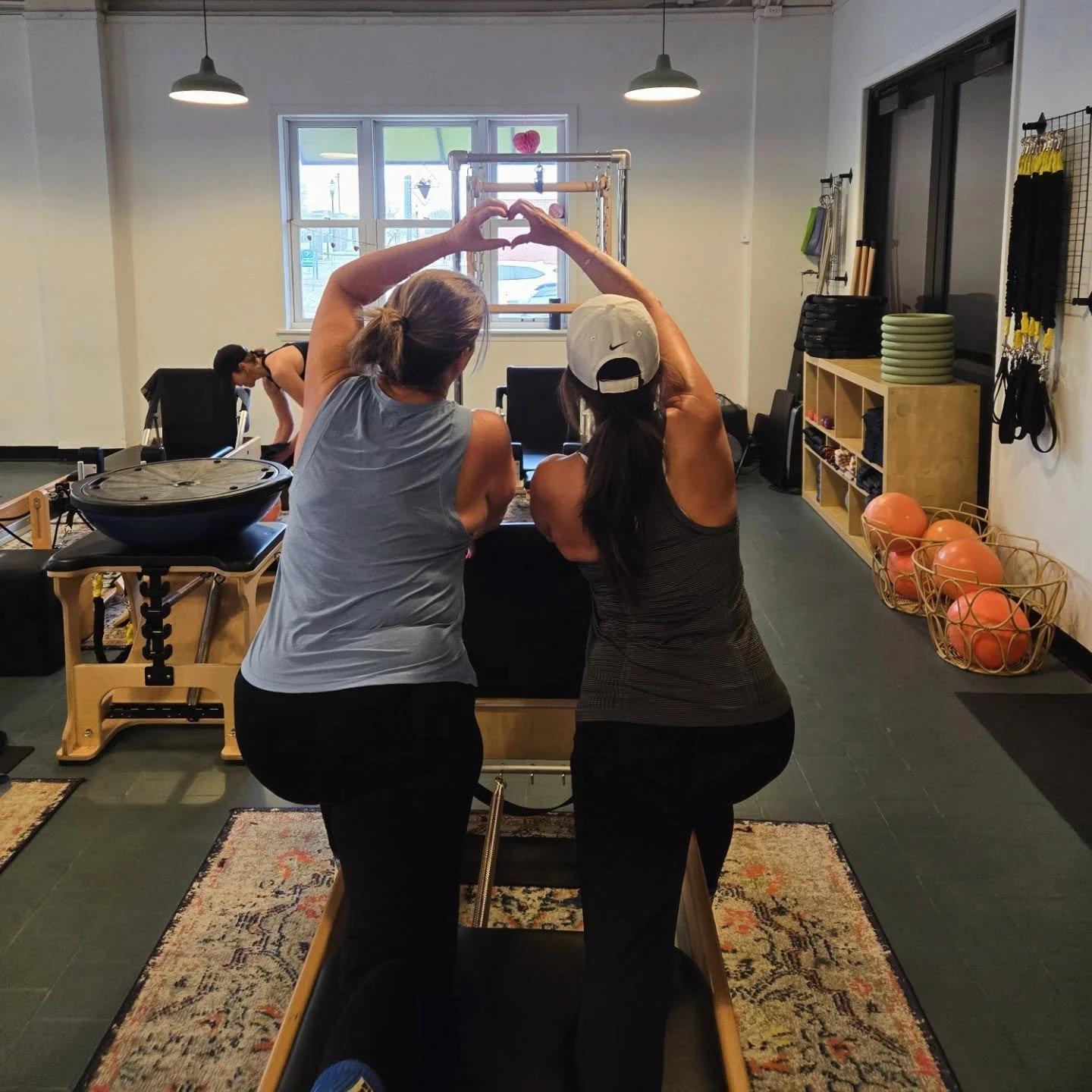 Those who Pilates together stay together ❤️

Dinner reservations are cute.

But Pilates with your favorite person? Way better.

If you&rsquo;re over the same old Valentine&rsquo;s plans, this is your sign.

Partner Pilates is happening Saturday and i