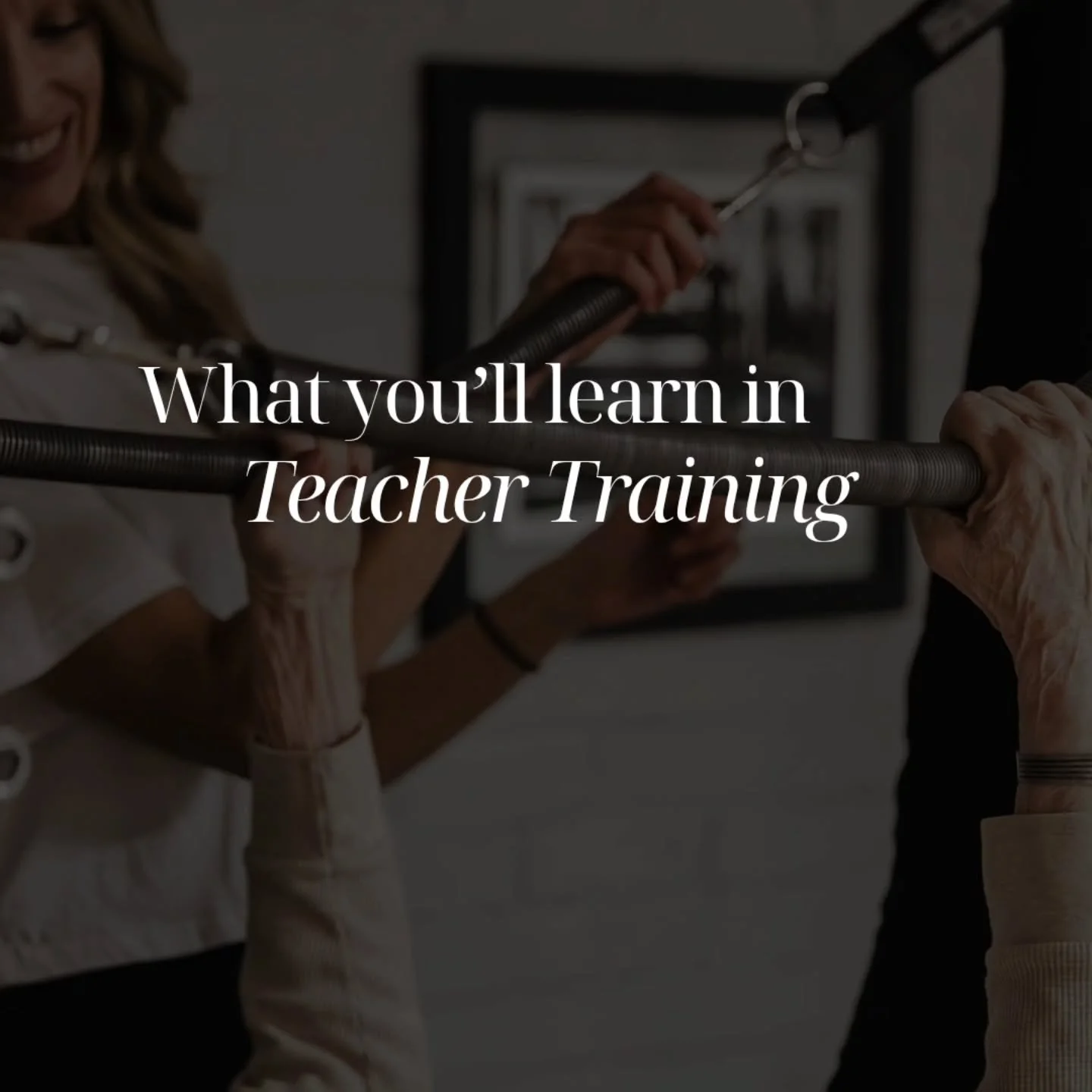 This isn't just a certification.

Inside our Spring Teacher Training you'll learn:

* How to truly understand movement 
* How to confidently lead a room
* How to build a sustainable career

Spots are limited.  Message to apply.

#nrgpilatescf #psctea