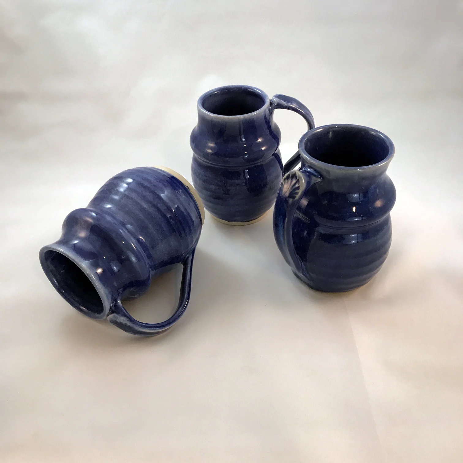 Transparent Blue Mugs