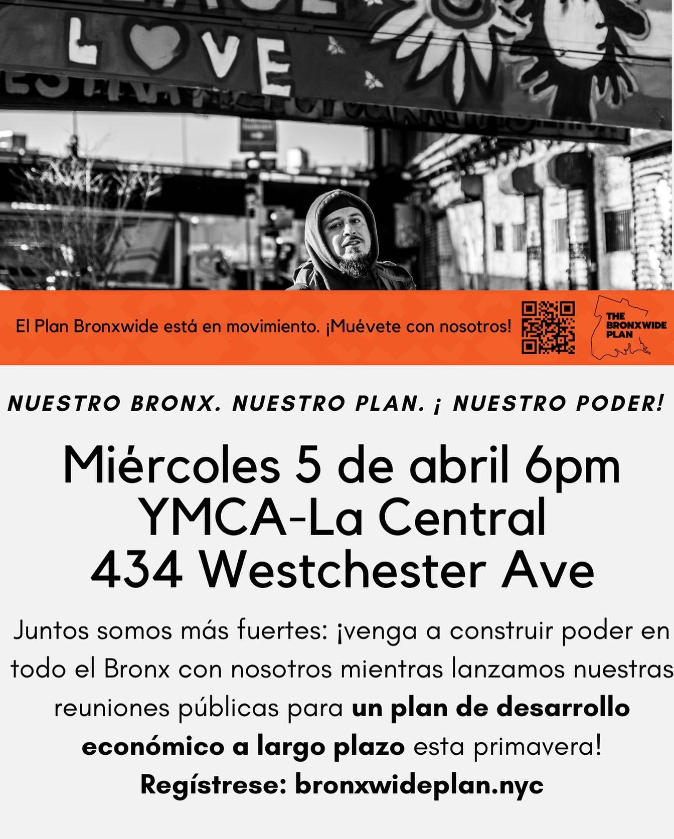 Planifica Con Nosotrxs...

El Plan Bronxwide est&aacute; en movimiento de nuevo.

Invitamos a todos los reci&eacute;n llegados y a los seguidores del pasado para compartir con nosotros en persona este Mi&eacute;rcoles 5, de Abril.

Reg&iacute;strese 