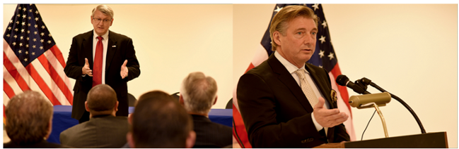 ESGR Executive Director Alex Baird (left) and FASTPORT CEO Bill McLennan (right)