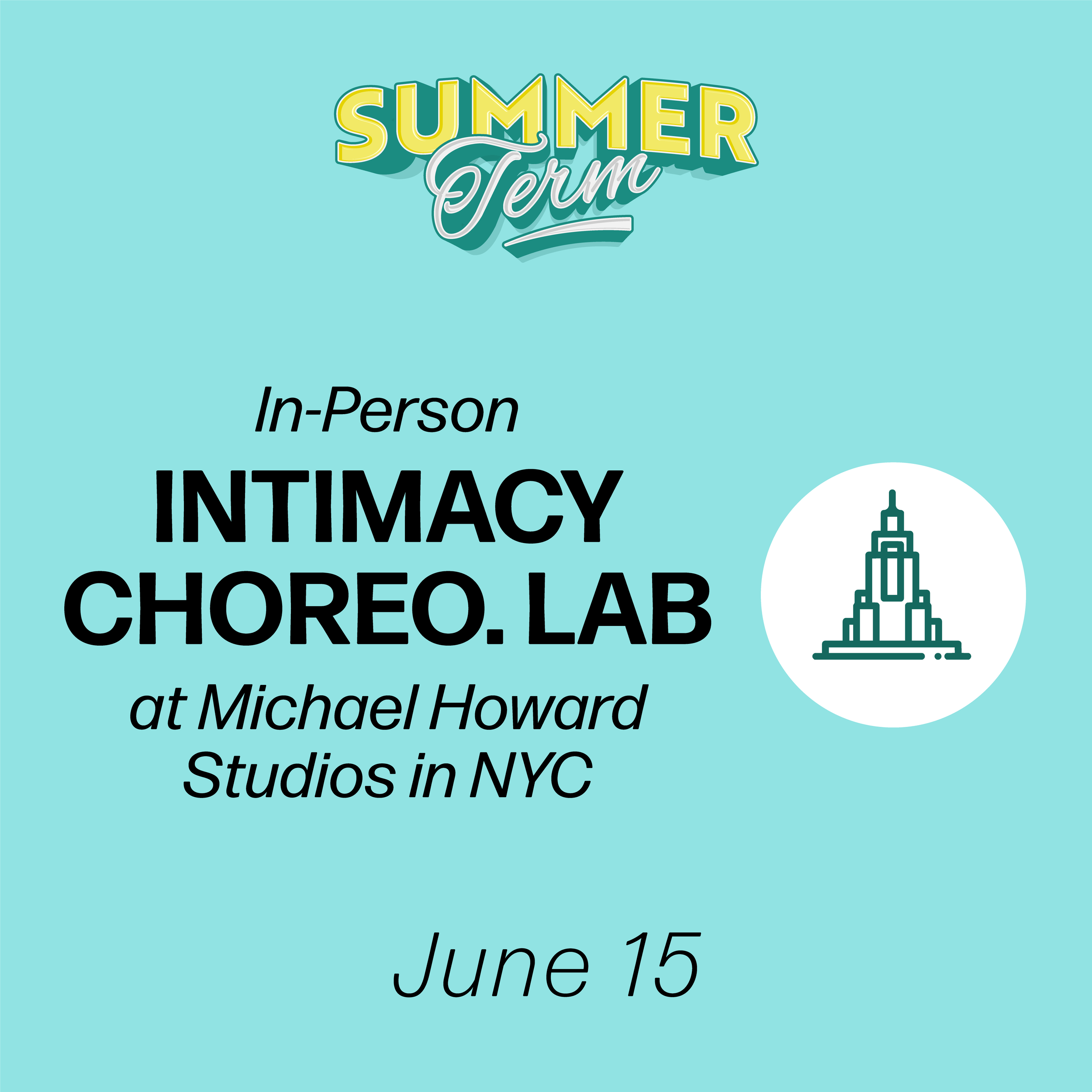 Intimacy Choreography For Theatre In Person Lab: One Day Workshop, New York, NY June 15th (Advanced Diploma) (No Prerequisite)