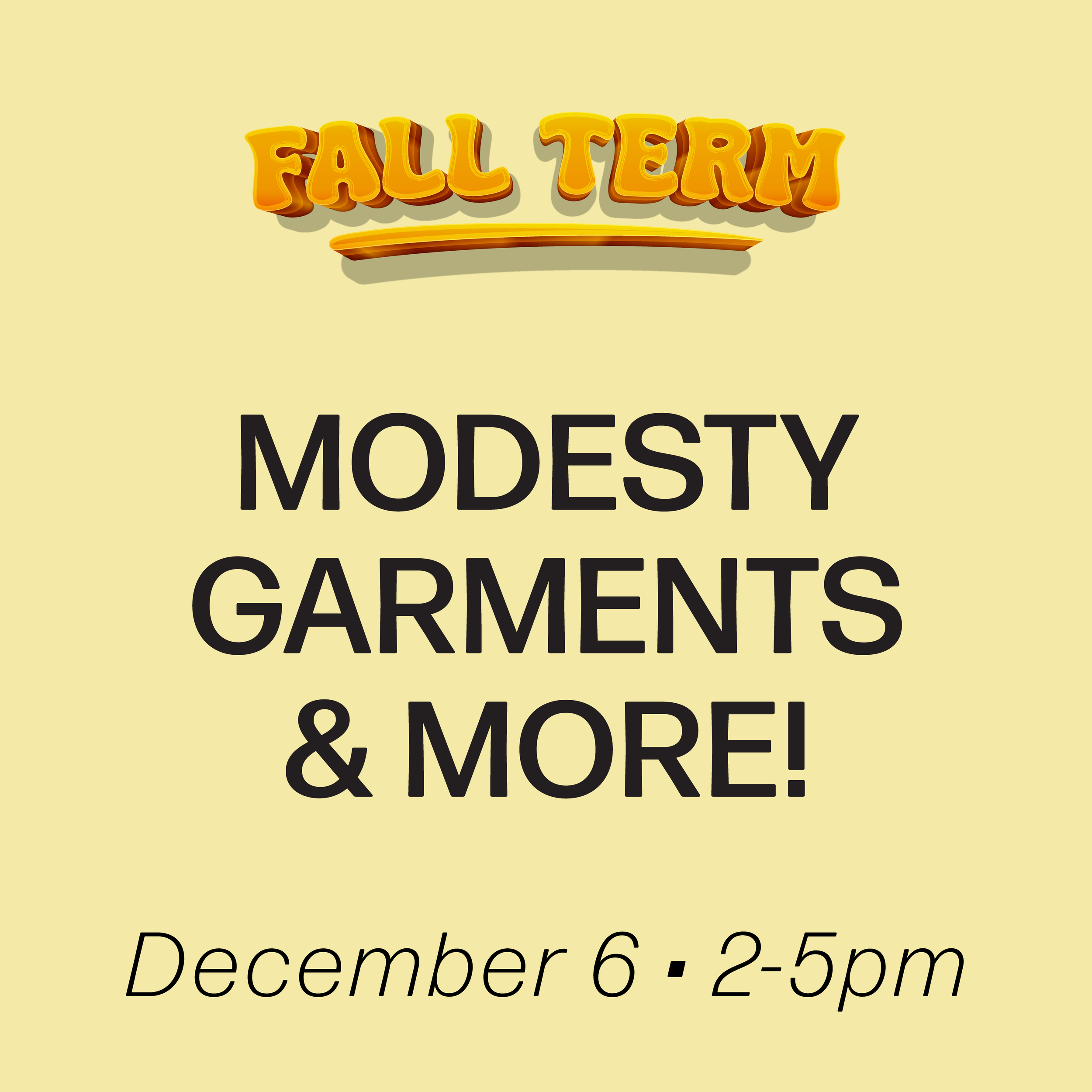 Digital Workshop: Modesty Garments and More! December 6th 2026 (Beginner Diploma)
