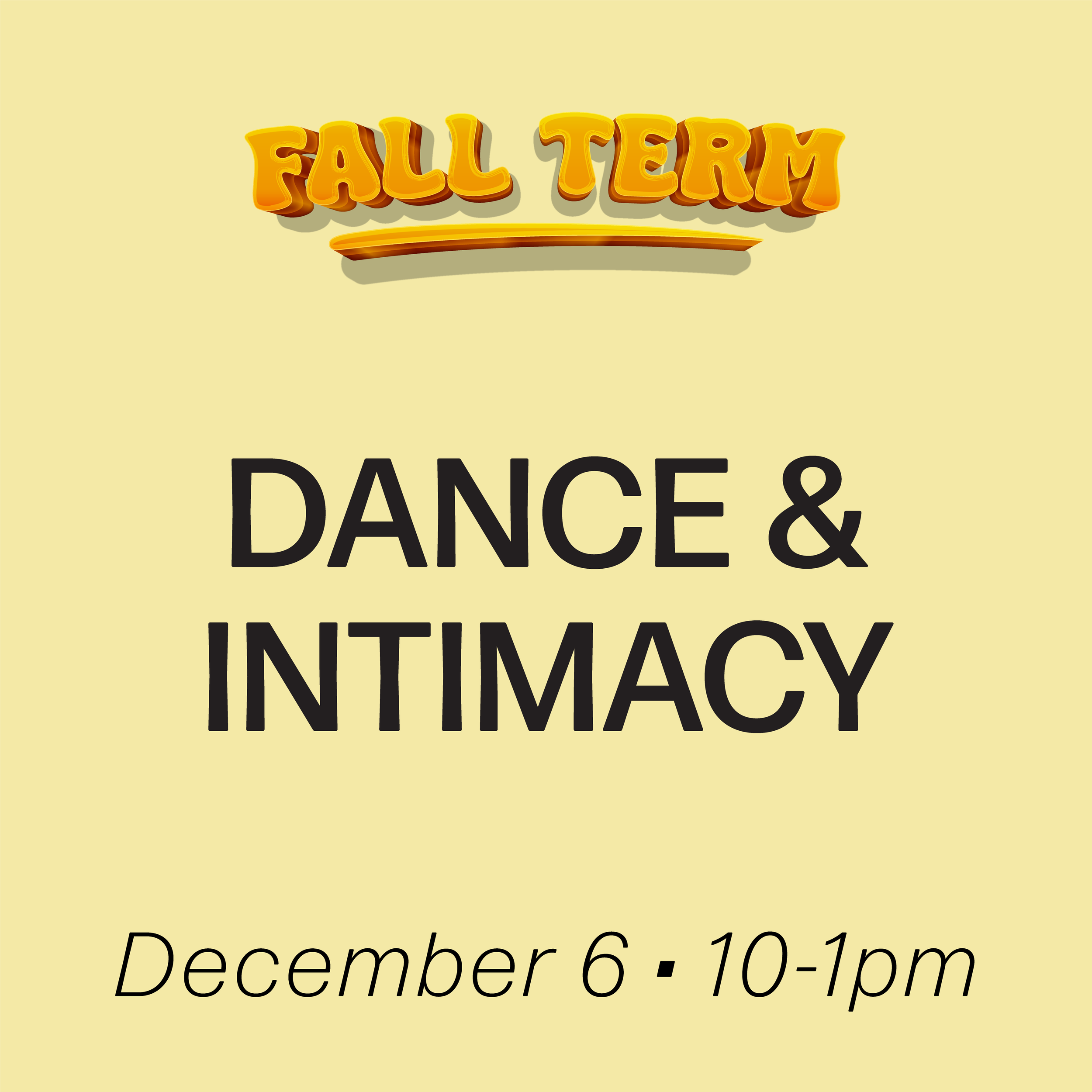 Digital Workshop Dance and Intimacy, December 6th, 2026 (Advance Plus Diploma)