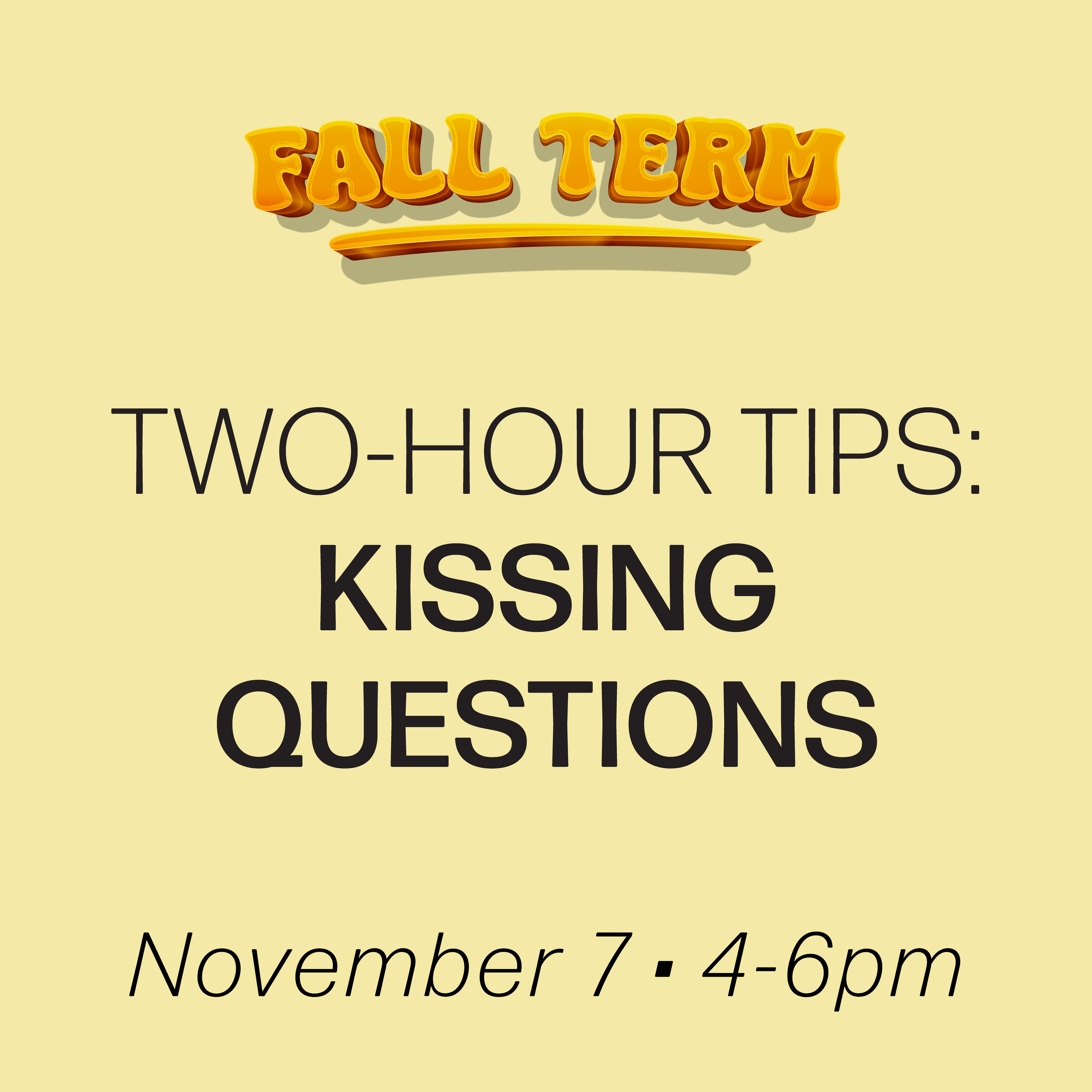 Digital Workshop: Two Hour Tips: Kissing Questions, Staging A Kiss! November 7th, 2026 (Advanced Diploma)