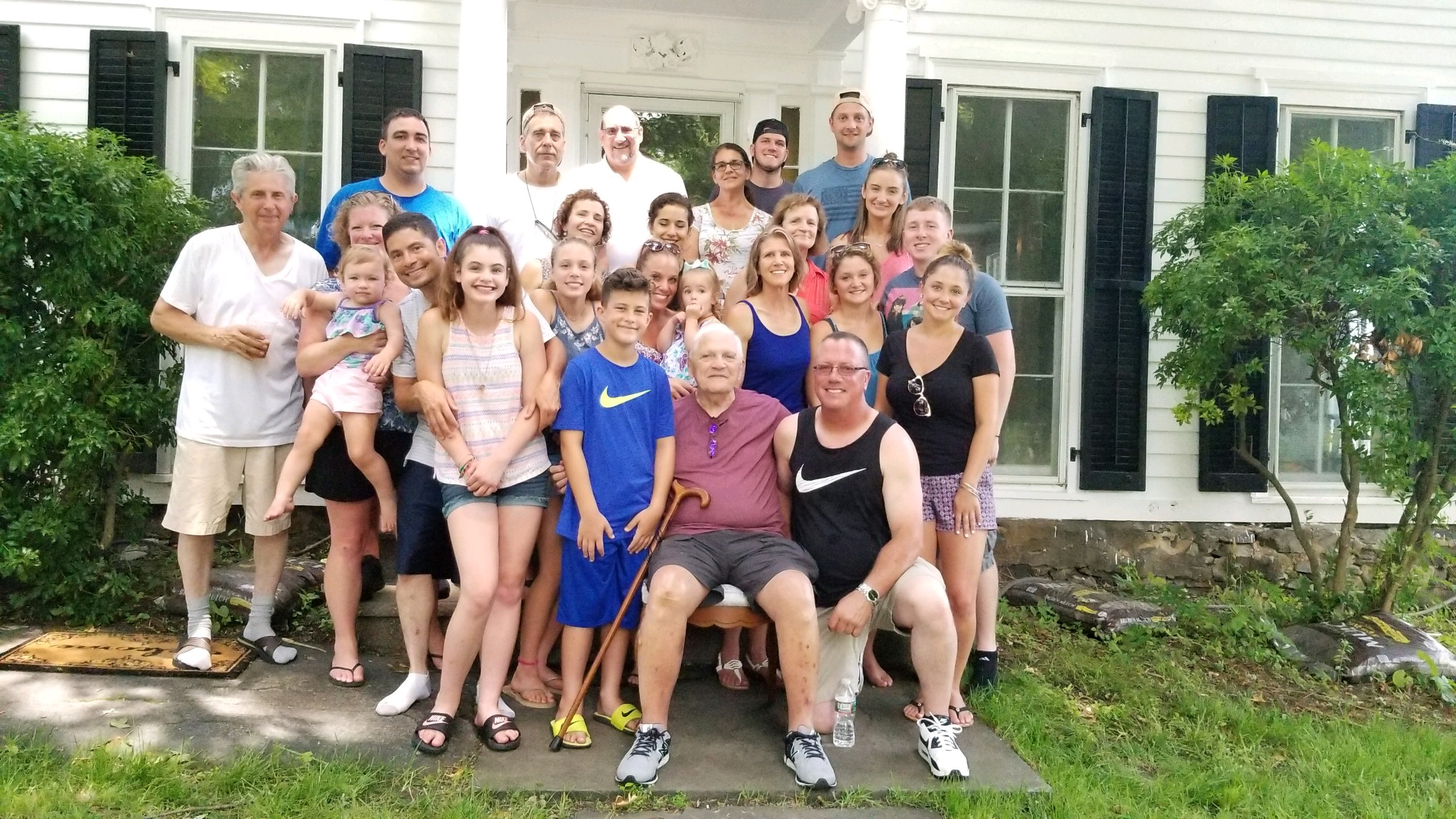 29 June 2018 - About 1/4 of my cousins, visiting my Great Uncle’s old home.
