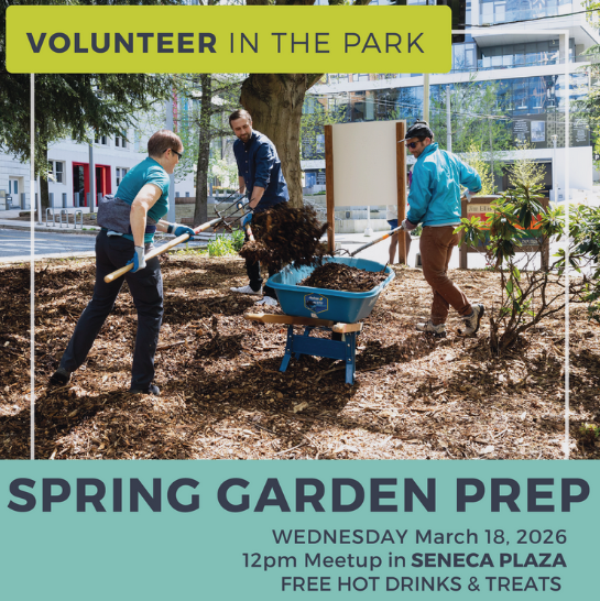 Spring Garden Prep at Freeway Park