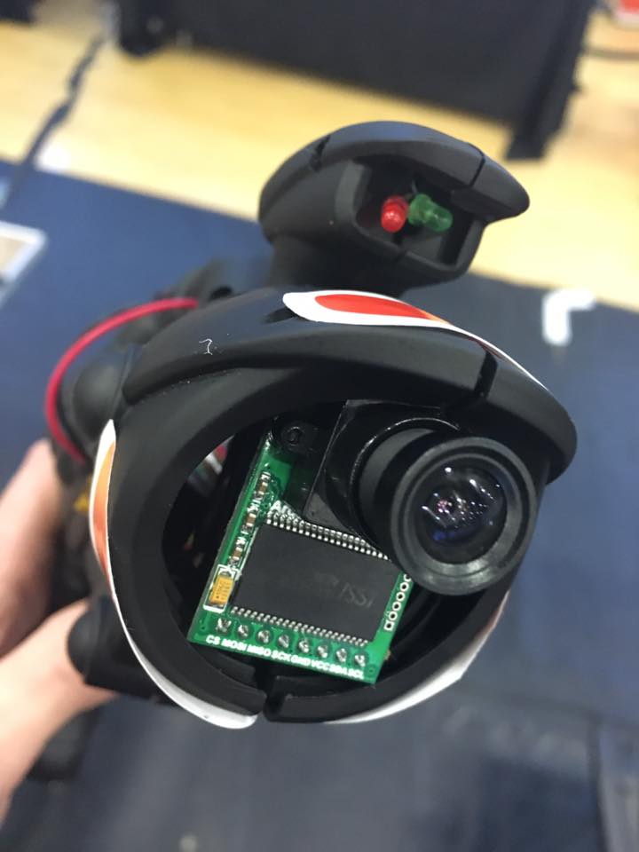 View of the business end - the camera chip itself