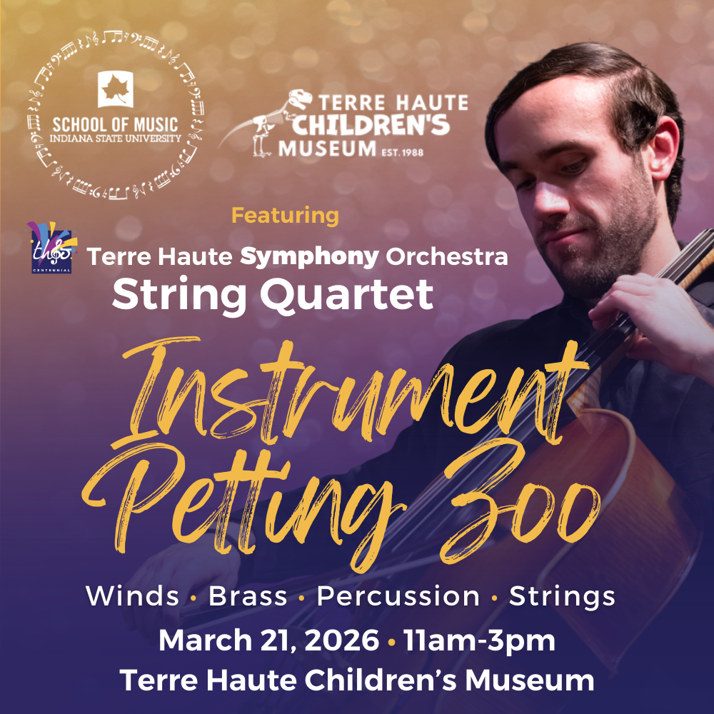 THSO &amp; ISU School of Music Partner with Terre Haute Children’s Museum for Instrument Petting Zoo 