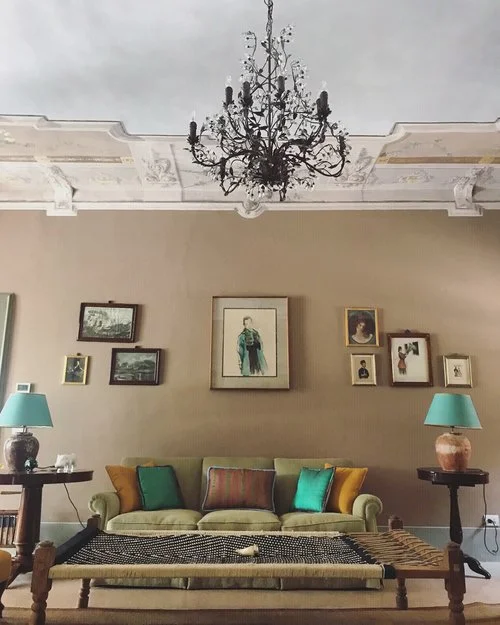 Once Upon a Time at Villa Biondelli The aristocratic elegant interiors are thus a mix between the original antique furnishing of the villa, with a bit of a bohemian ethnic twist, chosen specifically to honour such film after almost eighty years from its making. A selection of the authentic watercolours and drawings have been used as core inspiration for the refurbishment of the resort whilst two shutters painted by the creators of the movie have been preserved as memoires of the production.