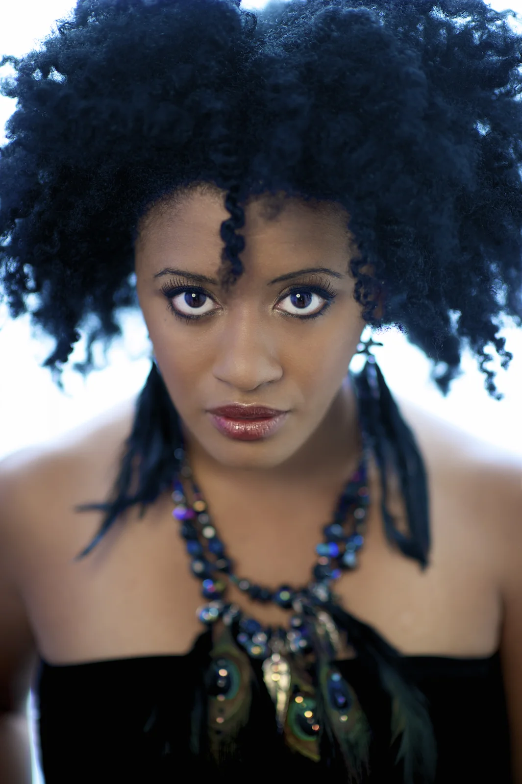 A studio portrait headshot of Eudora Evans. Image by New Orleans based portrait photographer, Marc Pagani