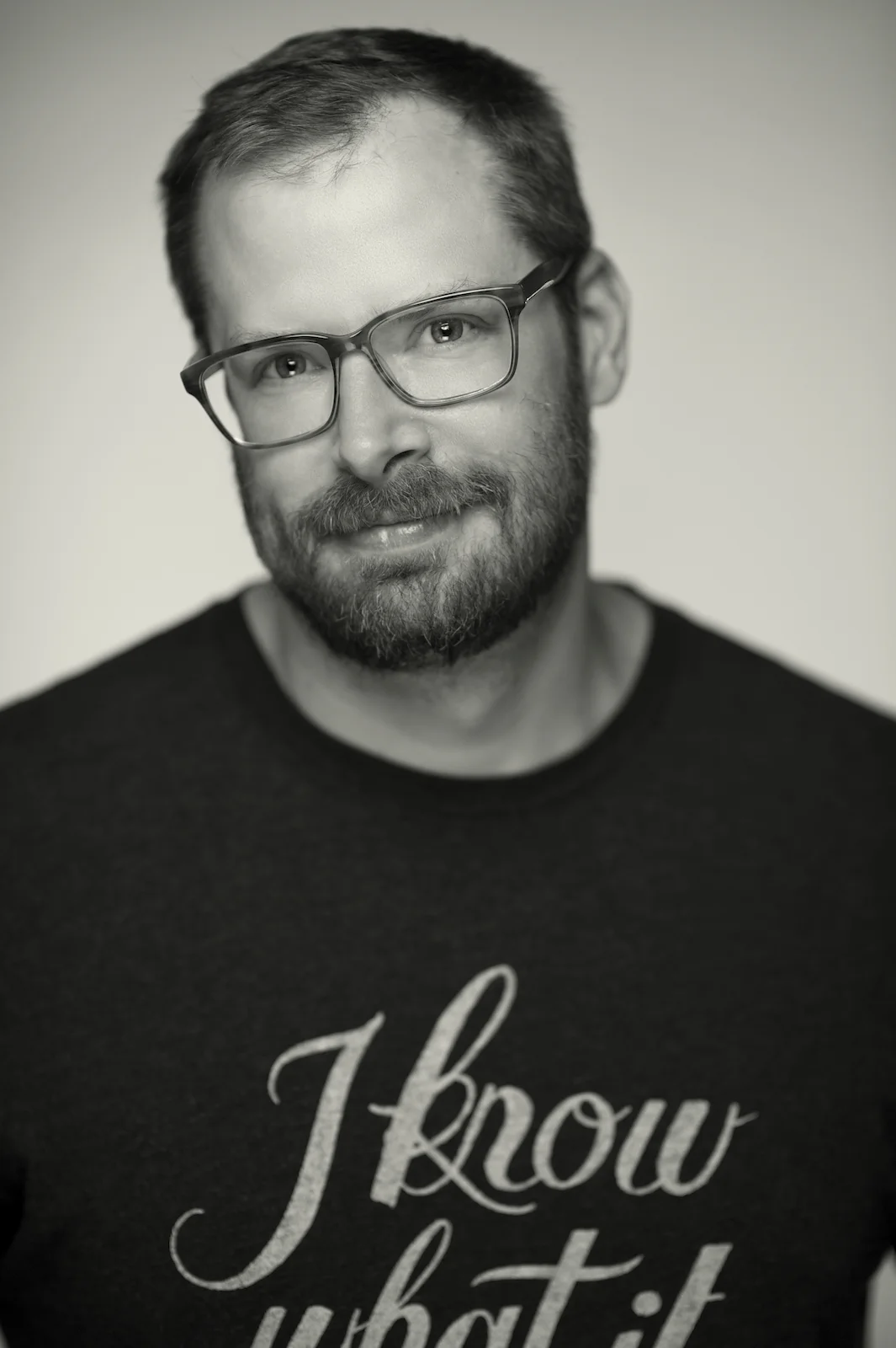 A New Orleans studio portrait headshot of Blake haney, of Dirty Coast and locally.com. Image by New Orleans based portrait photographer, Marc Pagani
