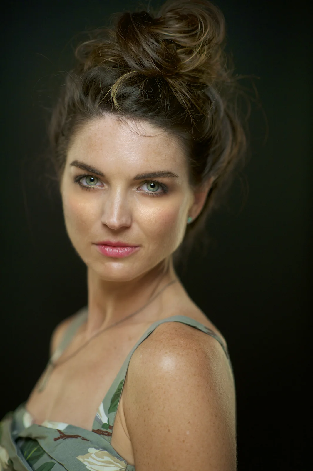 A studio portrait headshot of Brooke Flaherty. Image by New Orleans based portrait photographer, Marc Pagani