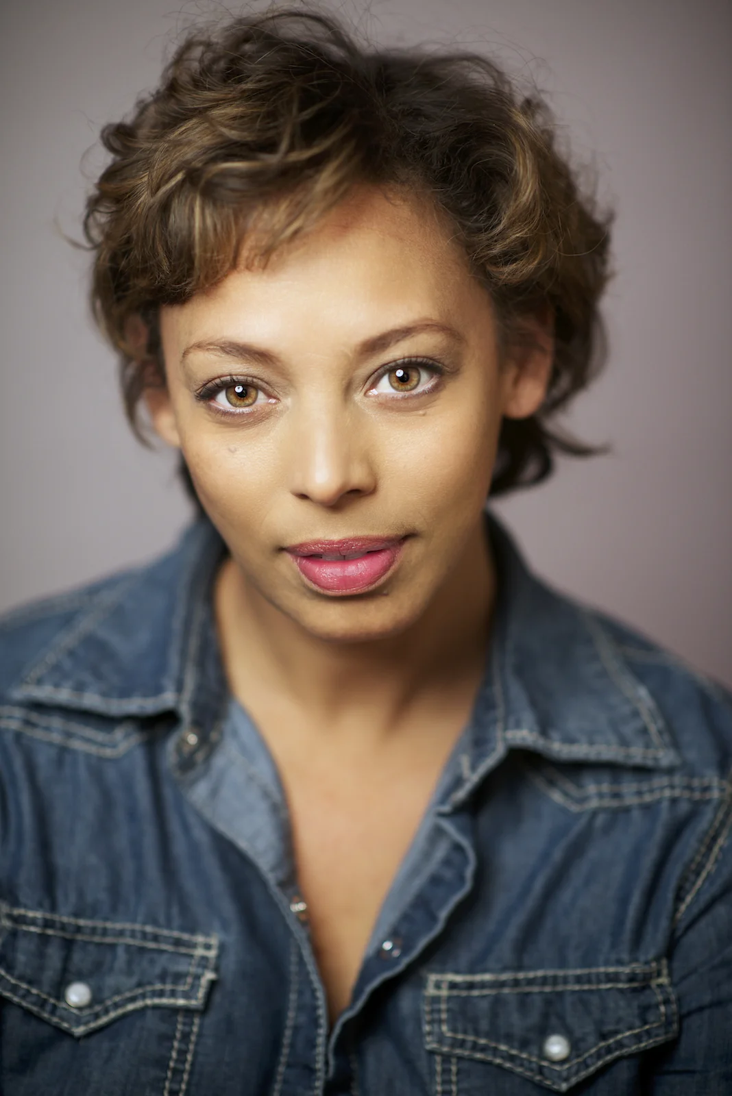 A New Orleans studio portrait headshot of Donna Duplantier. Image by New Orleans based portrait photographer, Marc Pagani