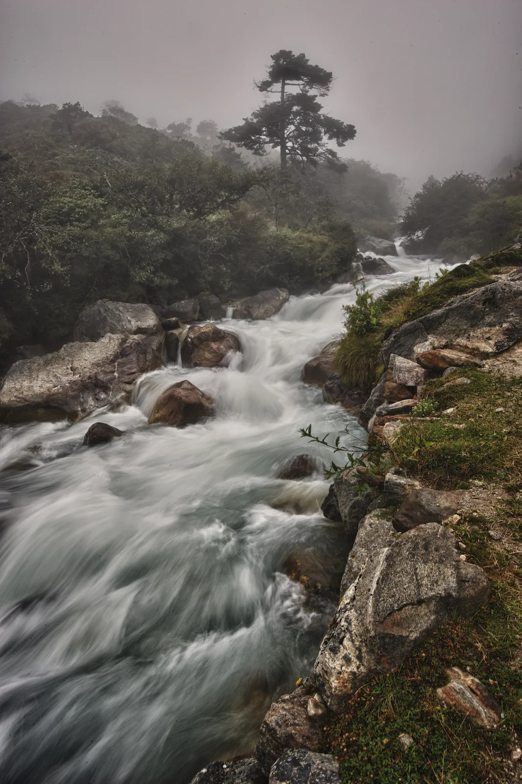 the Bhote Khosi river in the Nepal Himalayas. Image by New Orleans based travel photographer, Marc Pagani - marcpagani.com