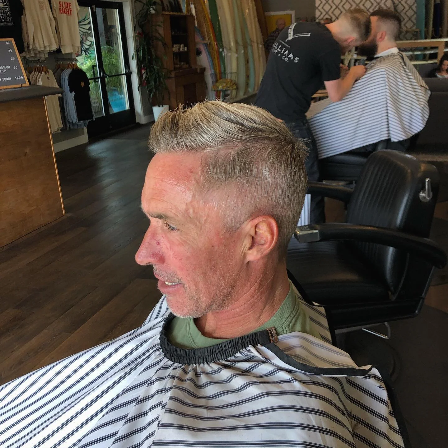 Rick got a haircut 💇&zwj;♂️ Swipe for the before 👉🏻 @rickyellis2 cut my @eliastcampbell