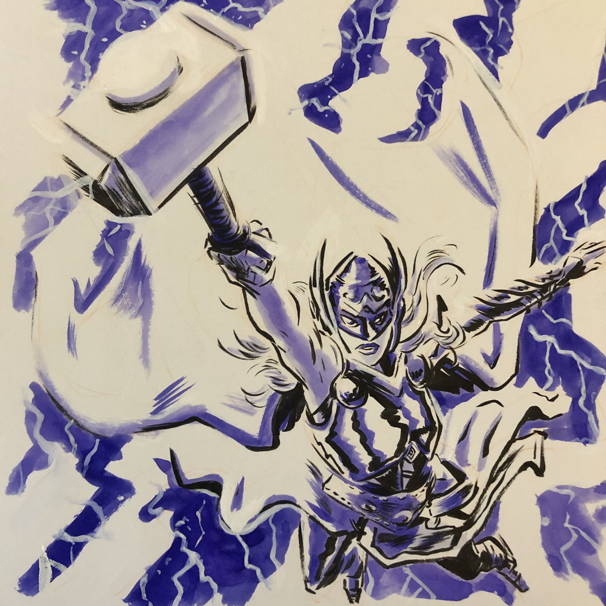 Thor (Jane Foster) painting