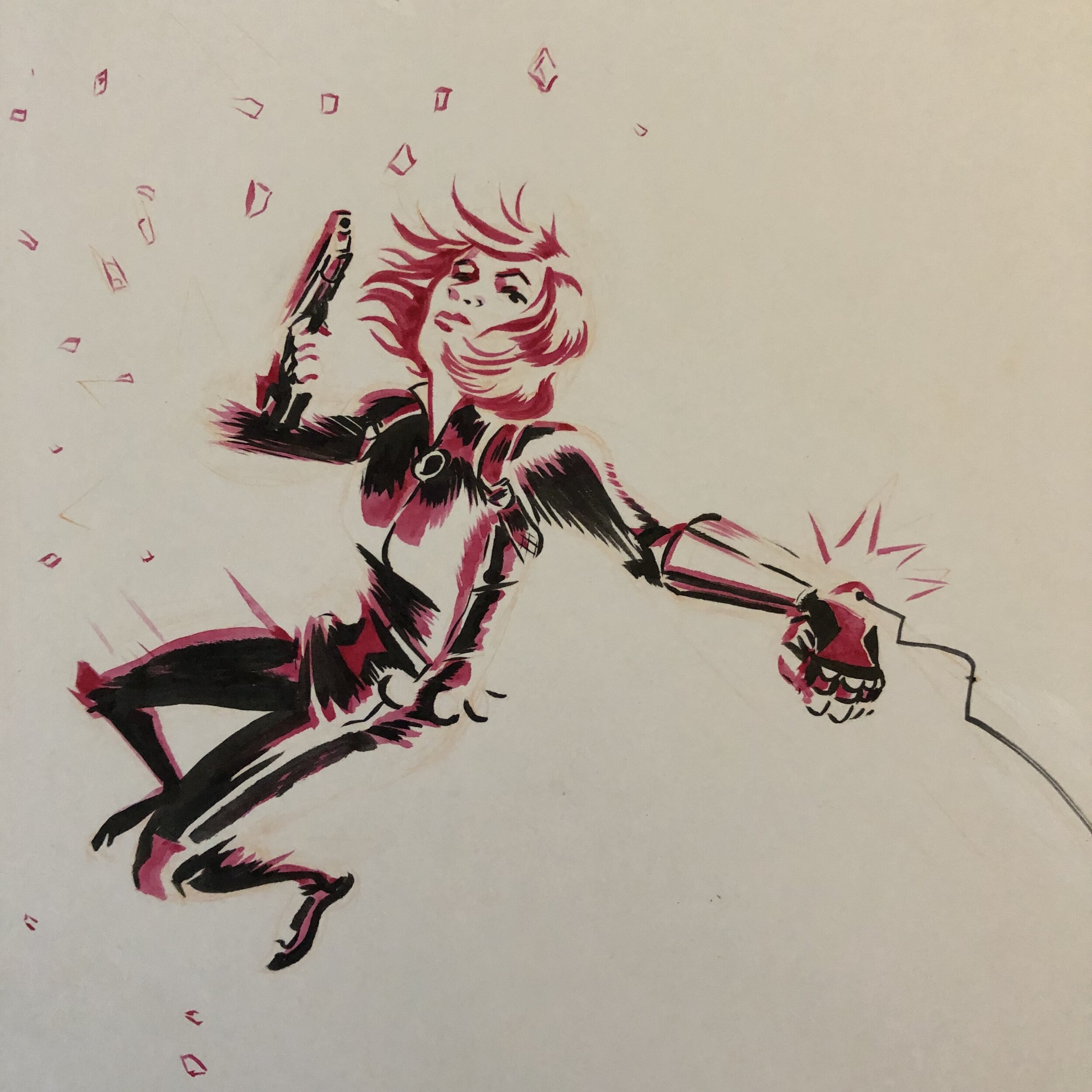 Black Widow painting