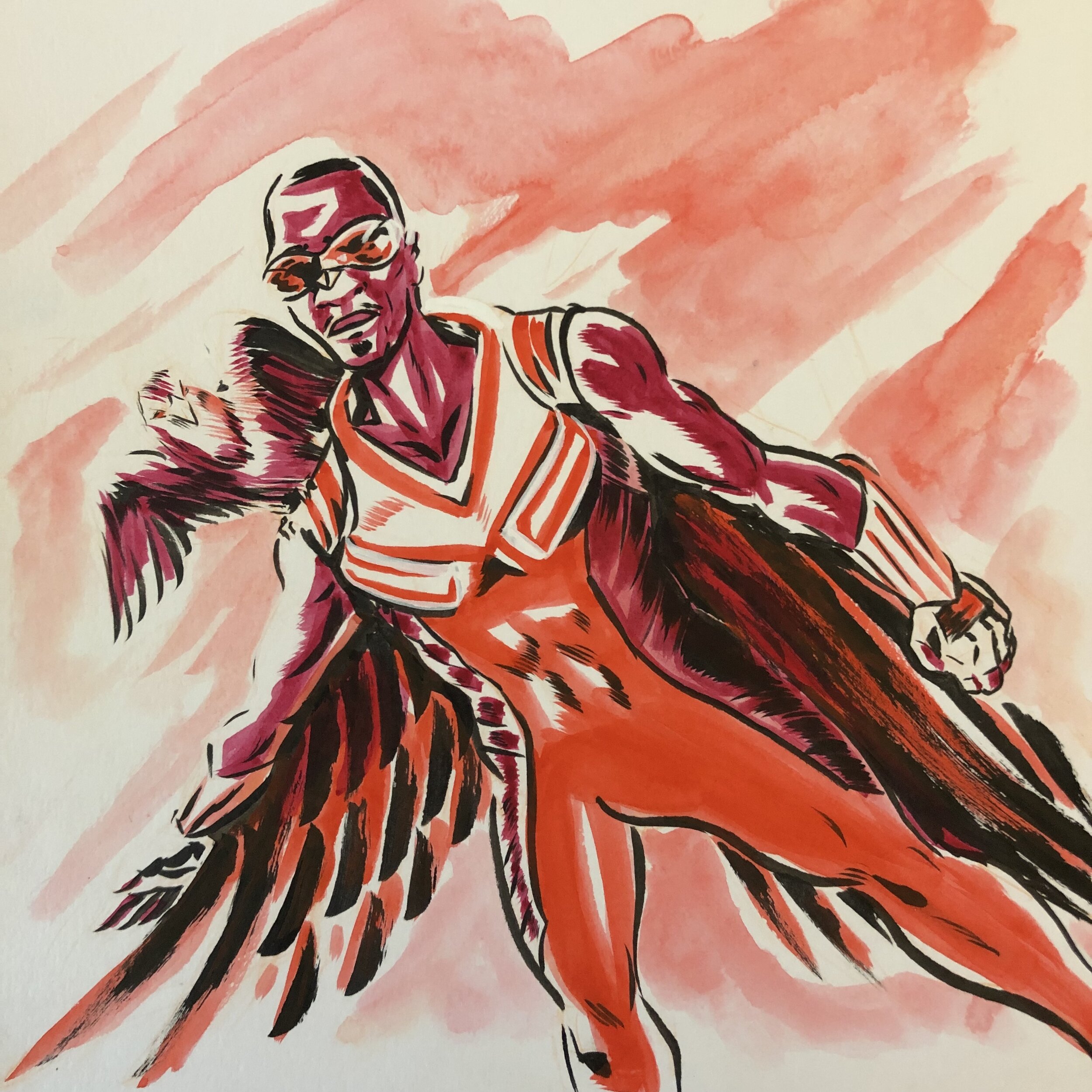 Falcon painting