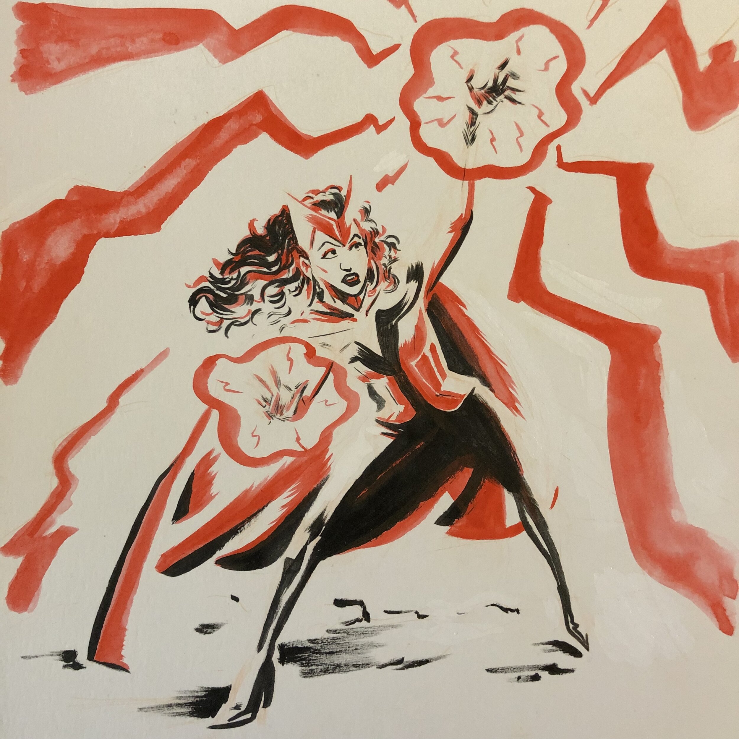 Scarlet Witch painting