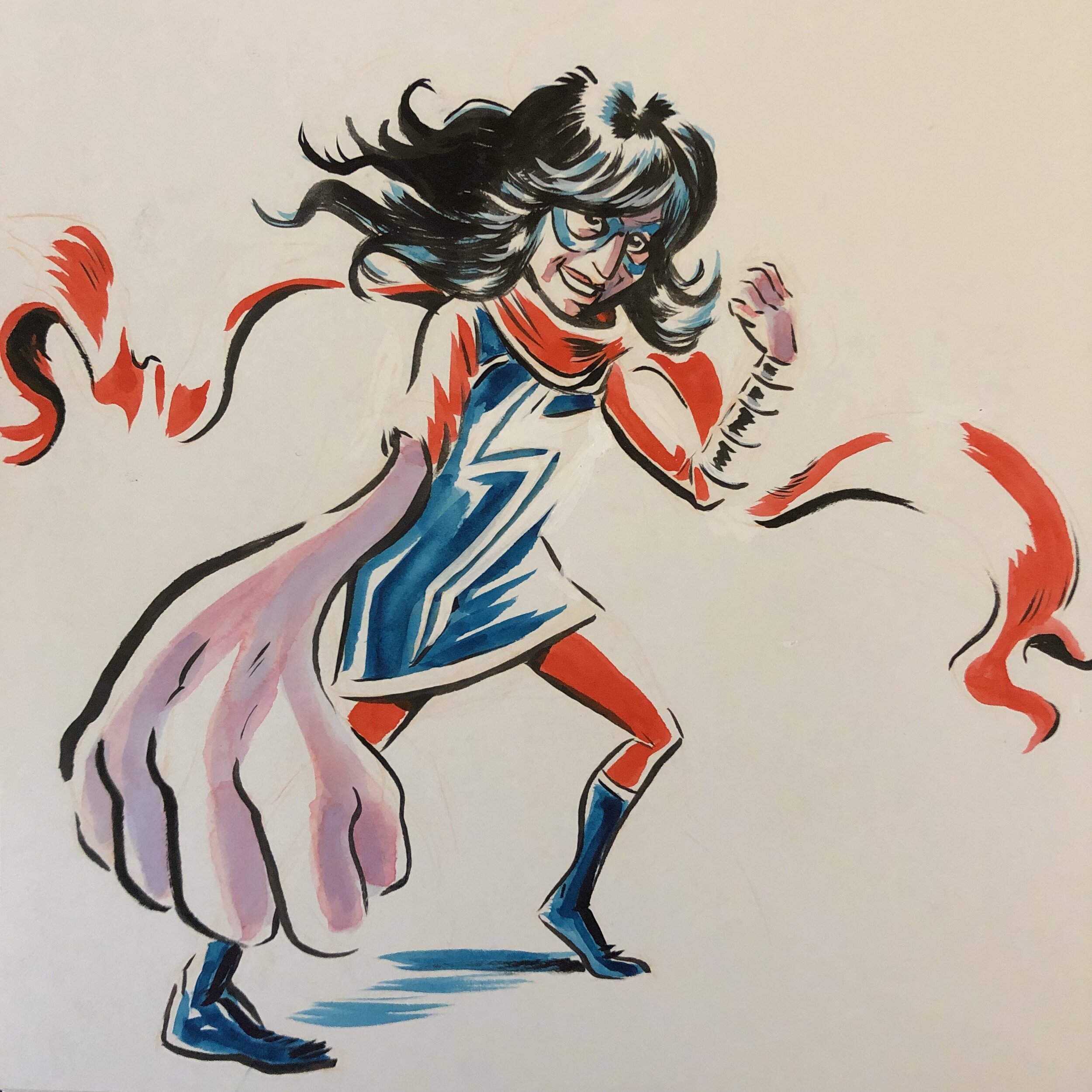 Ms. Marvel painting