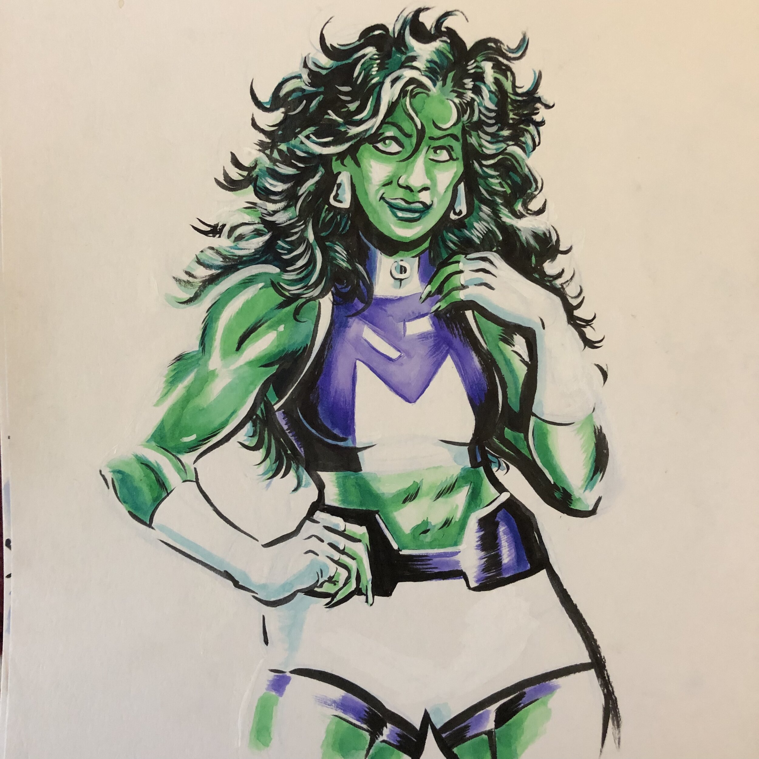 She-Hulk painting