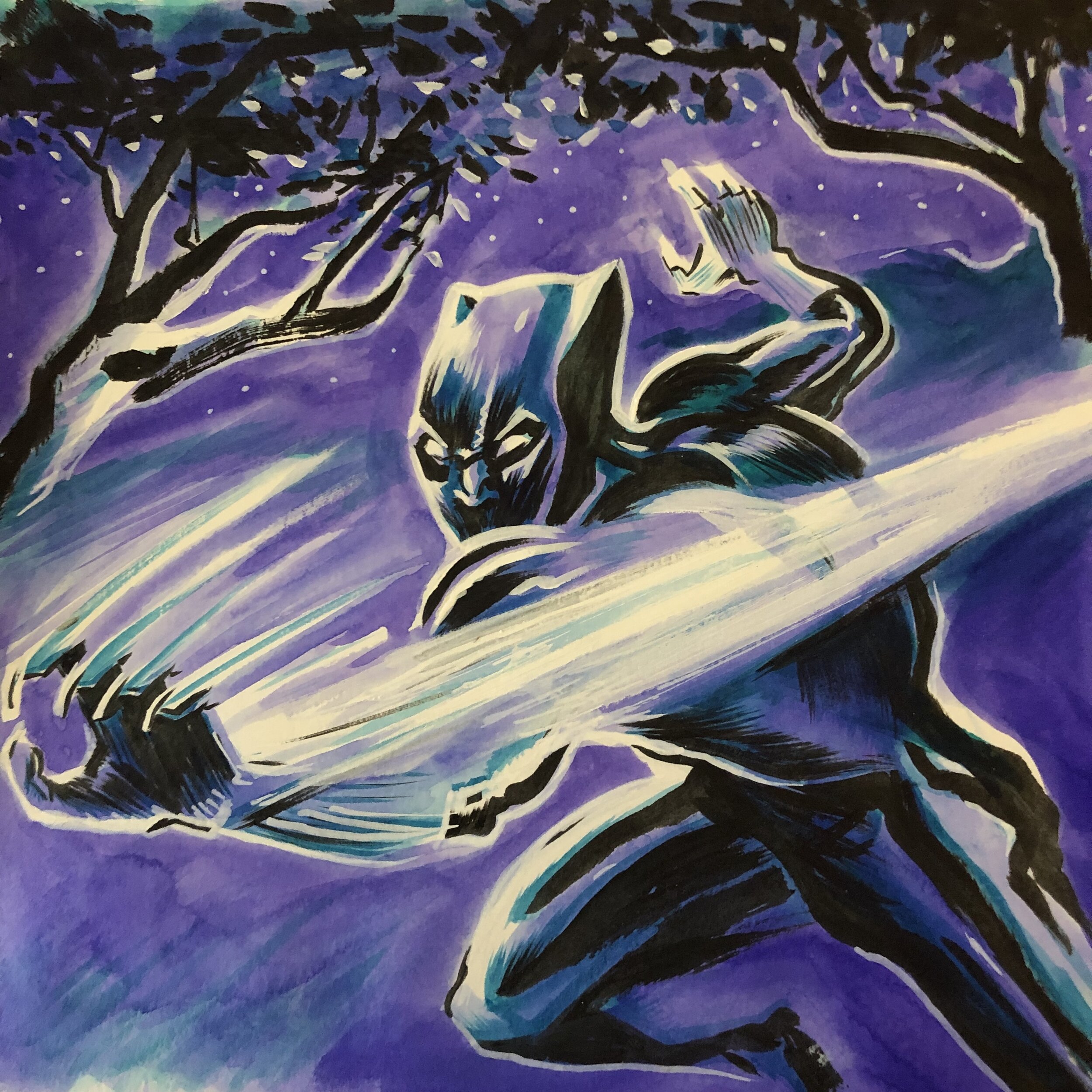 Black Panther painting