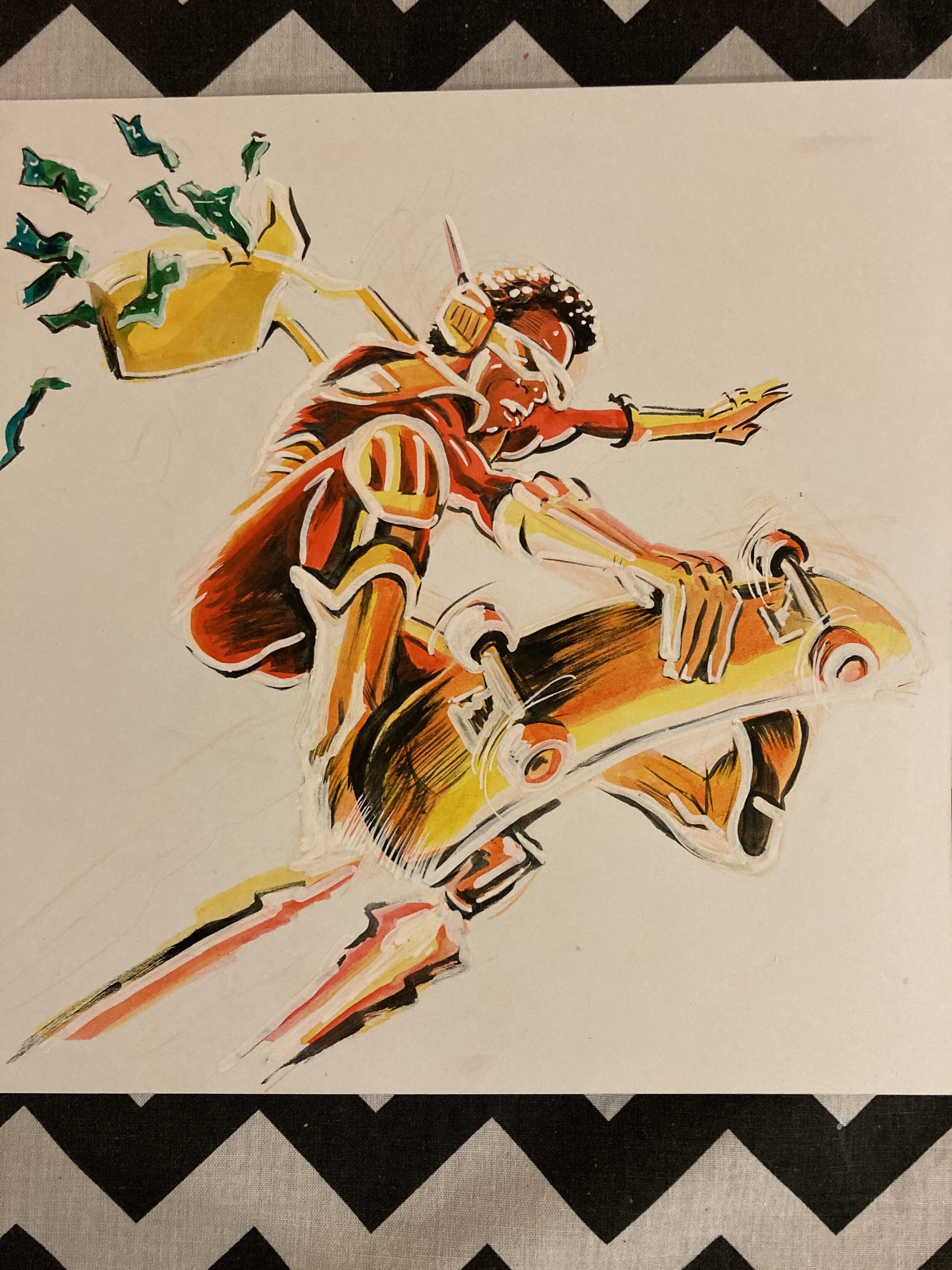 Rocket Racer painting