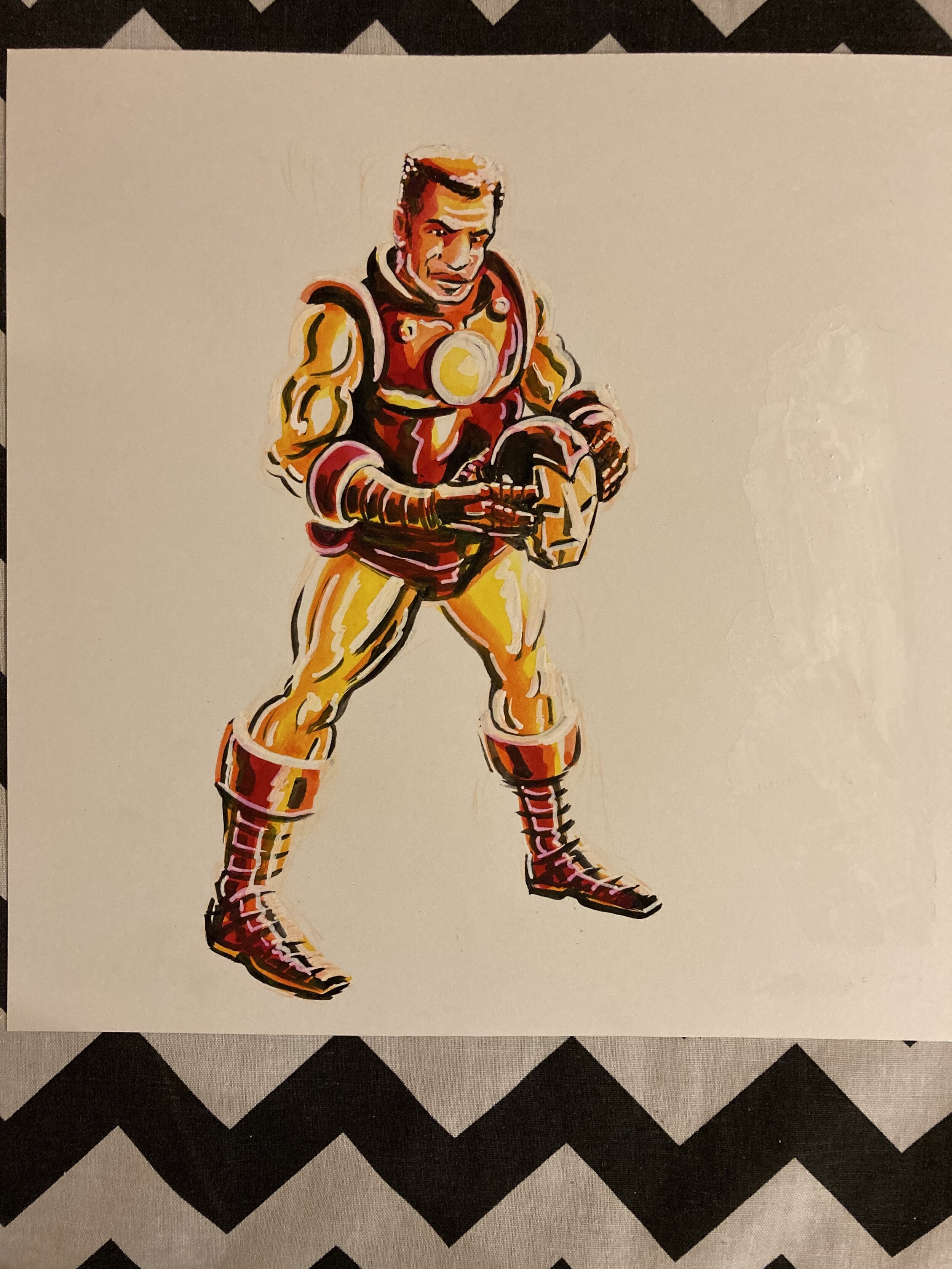 Iron Man (James Rhodes) painting