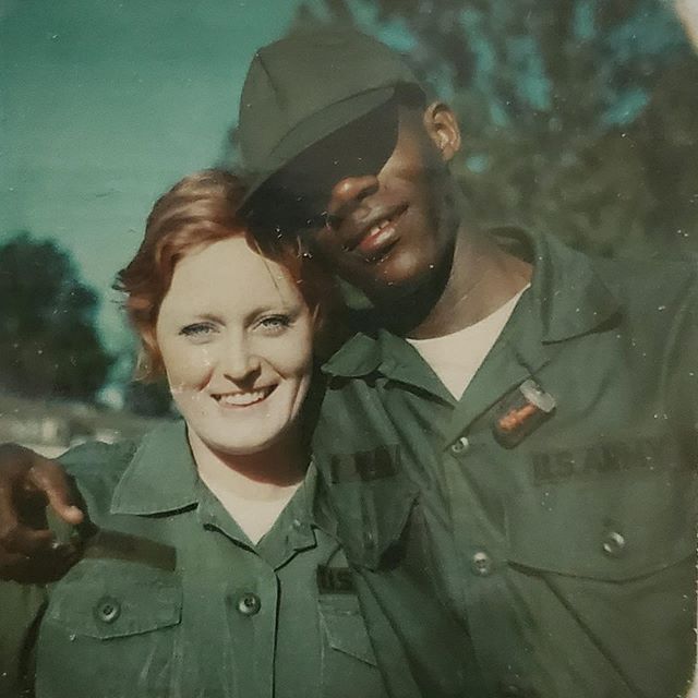 These are my parents. They met in the military and they were married in Fort Bening, GA during their service. In anticipation of Veteran&rsquo;s Day, I&rsquo;d like to send an immense thank you to my parents for the sacrifices they made during their 