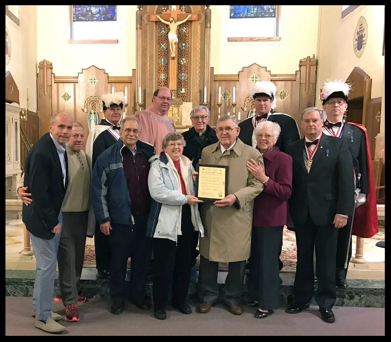Tomko family members at a special Mass in Memory of Father Joseph C. Tomko’s life and 60th anniversary of his passing - Sunday March 26, 2017.