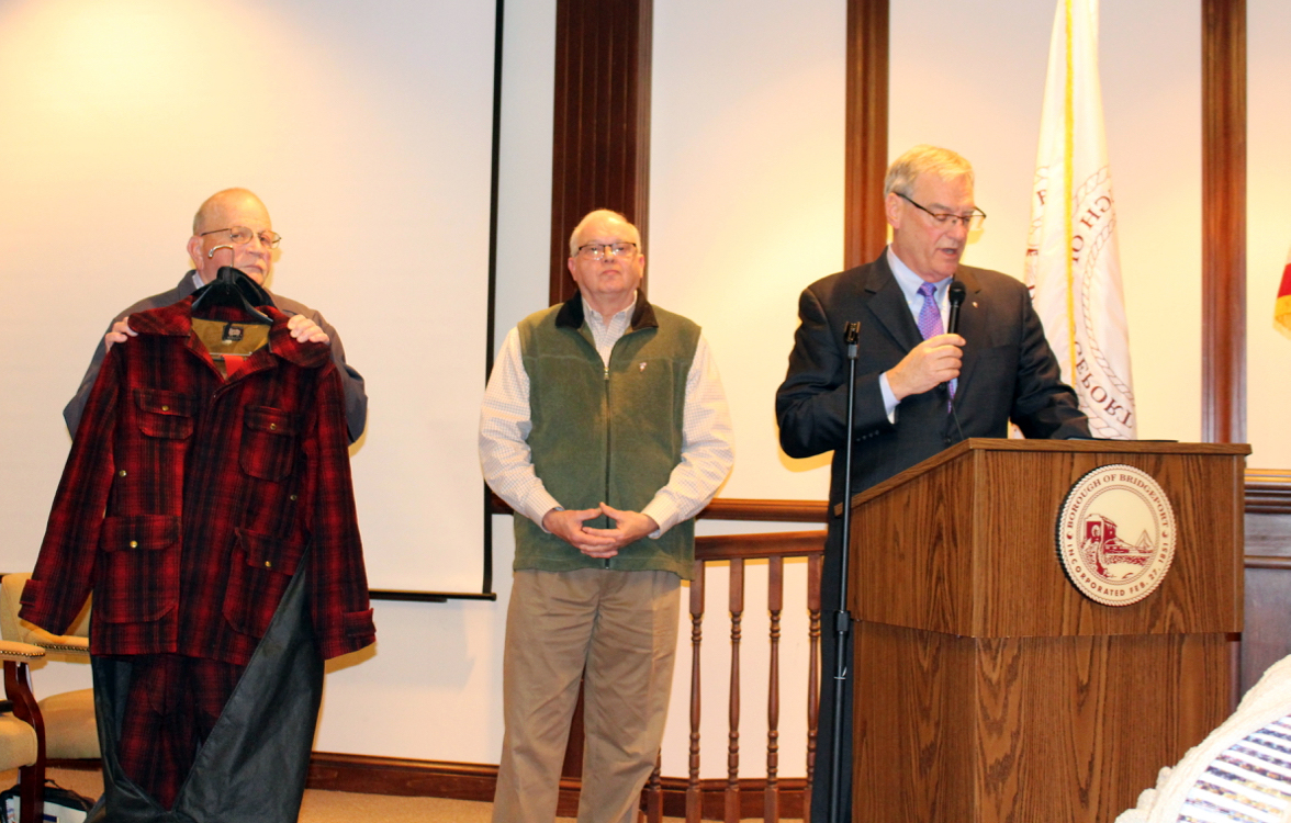 Hunting Outfit of Fr. Tomko donated by the Tomko family to the Assembly.