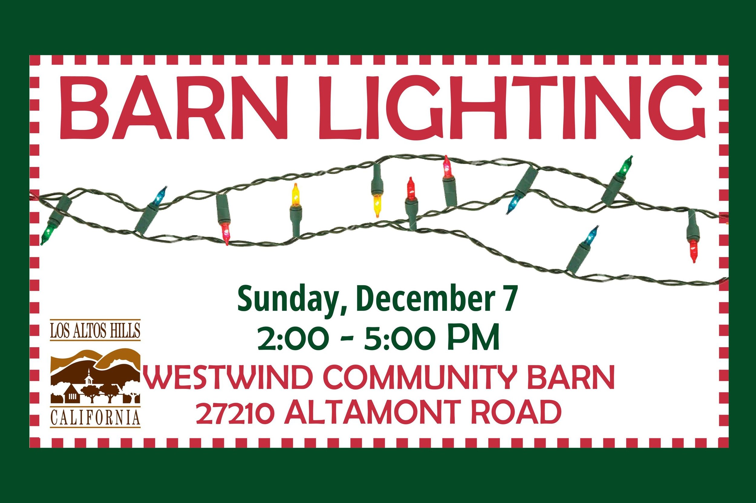 Barn Lighting at Los Altos Hill 
