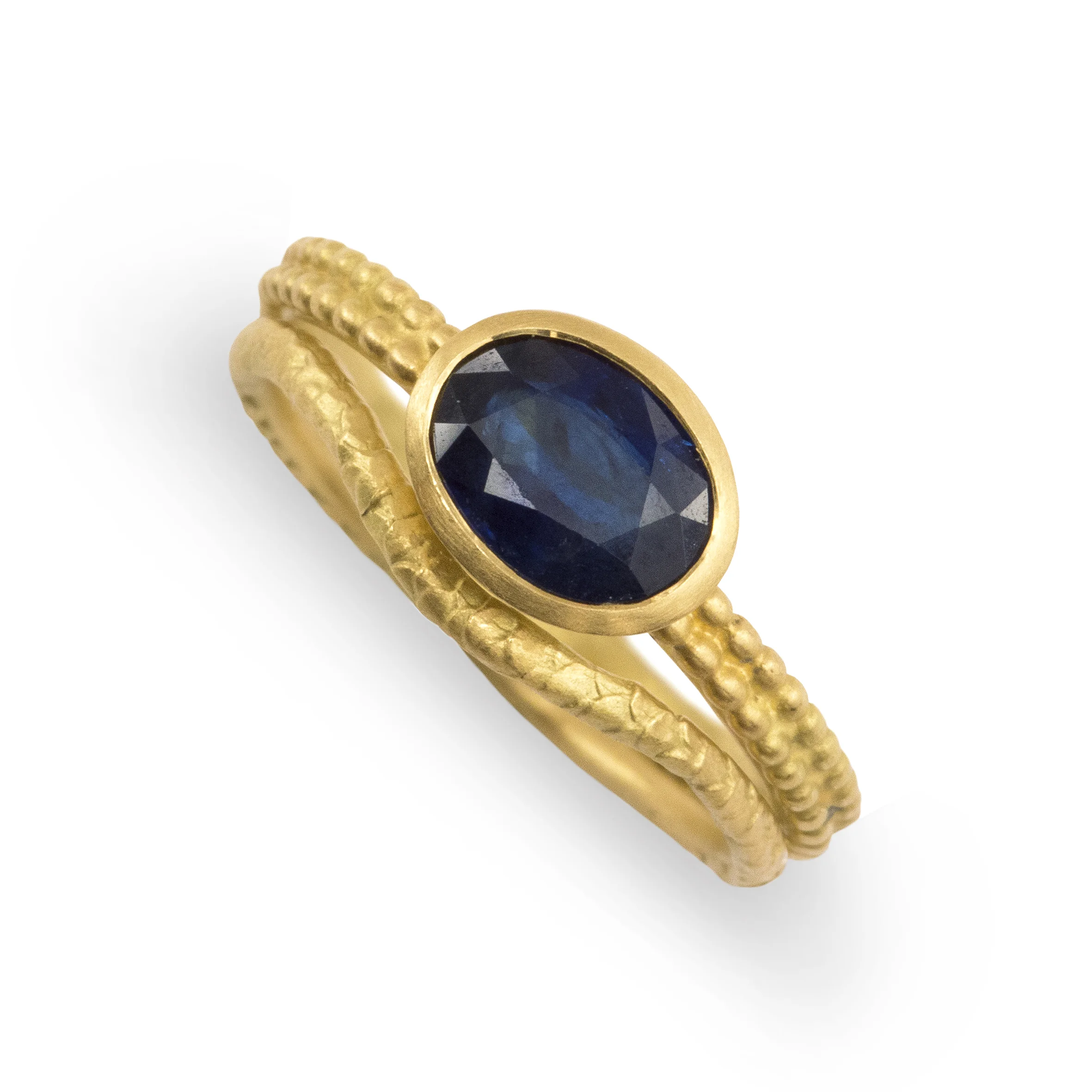 31 Madagaskan Sapphire Coupled Dotty Ring in stack 1.jpg