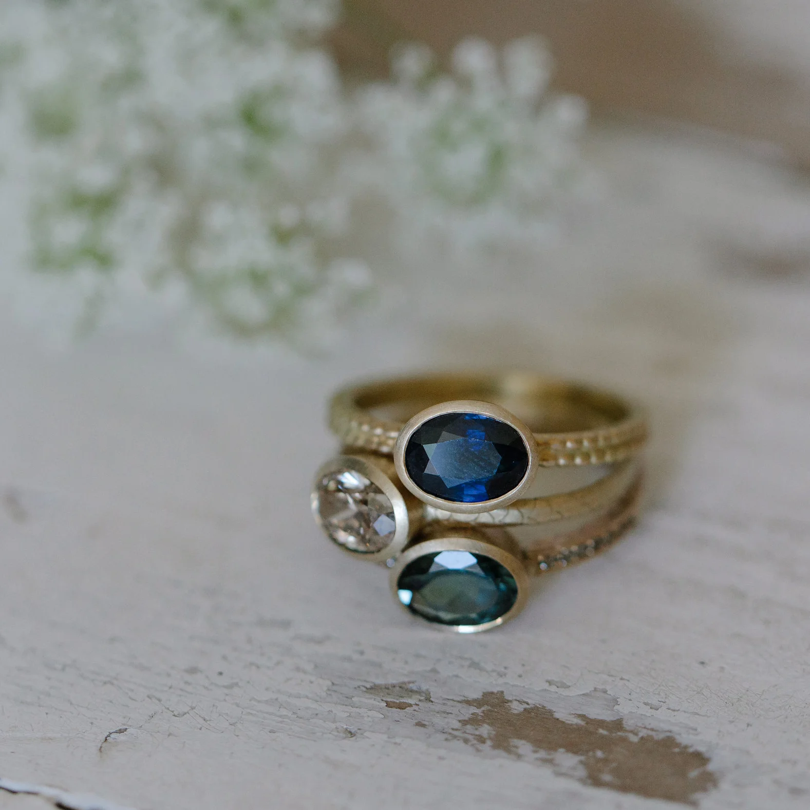 31 Madagaskan Sapphire Coupled Dotty Ring in stack 3.jpg