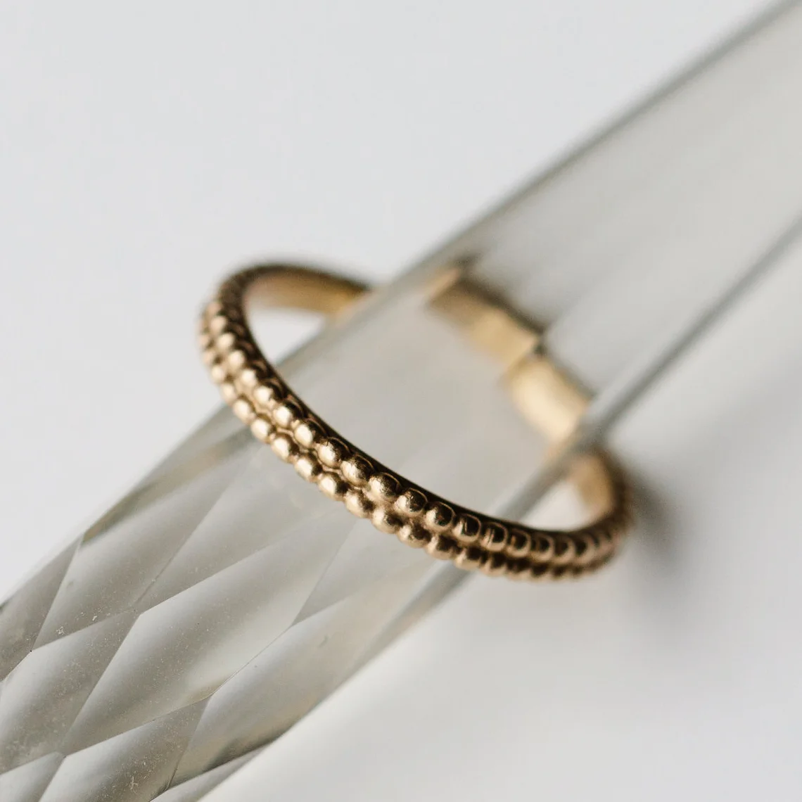 Coupled Dotty Wedding Ring