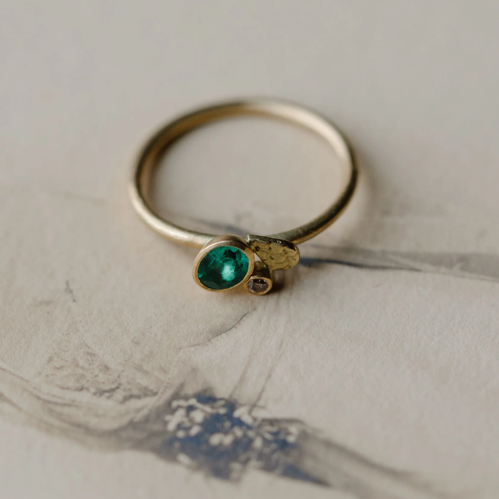 CATKIN EMERALD DROPLET RING STYLED 2.jpg