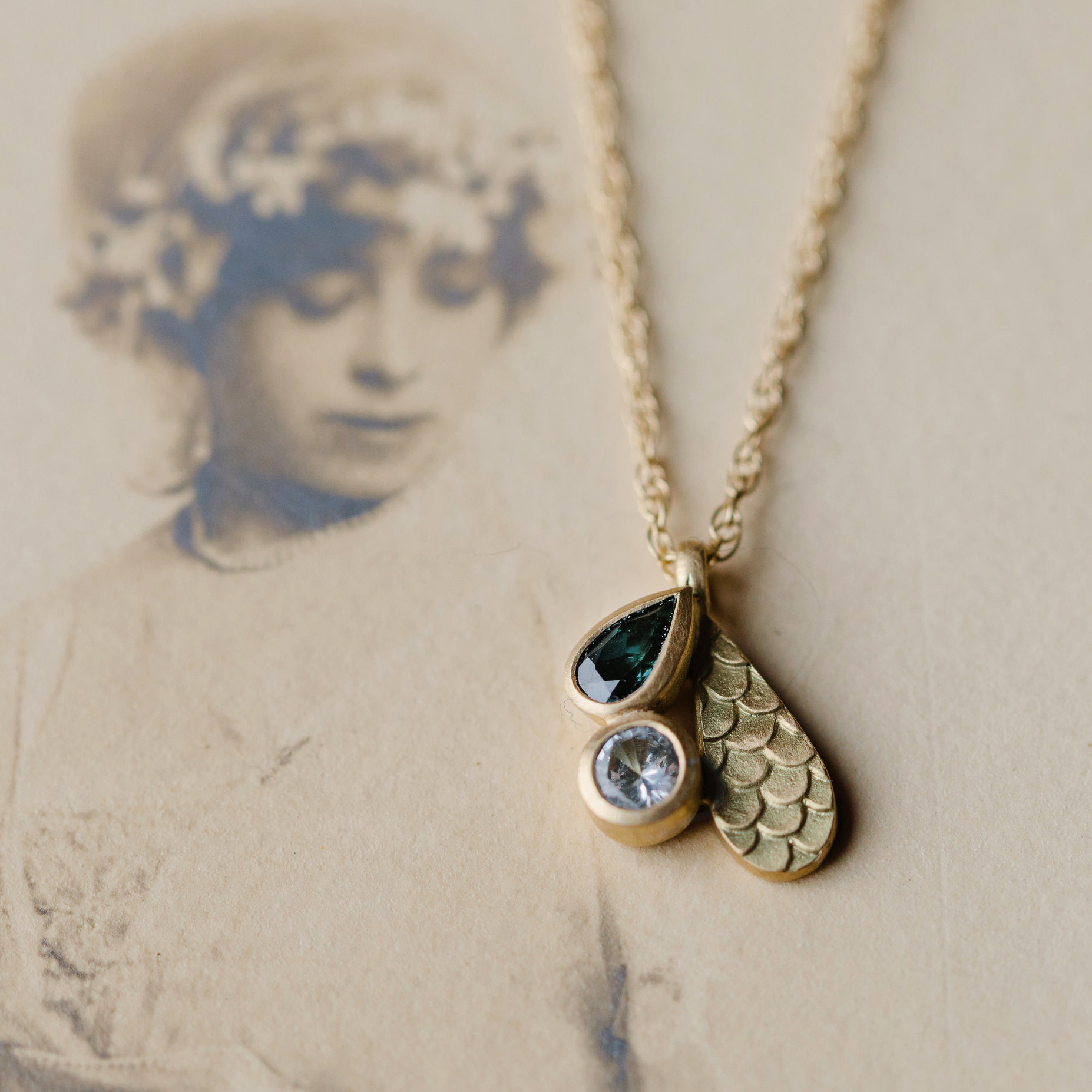 CATKIN DROPLET BLUE TOURMALINE PENDANT STYLED.jpg