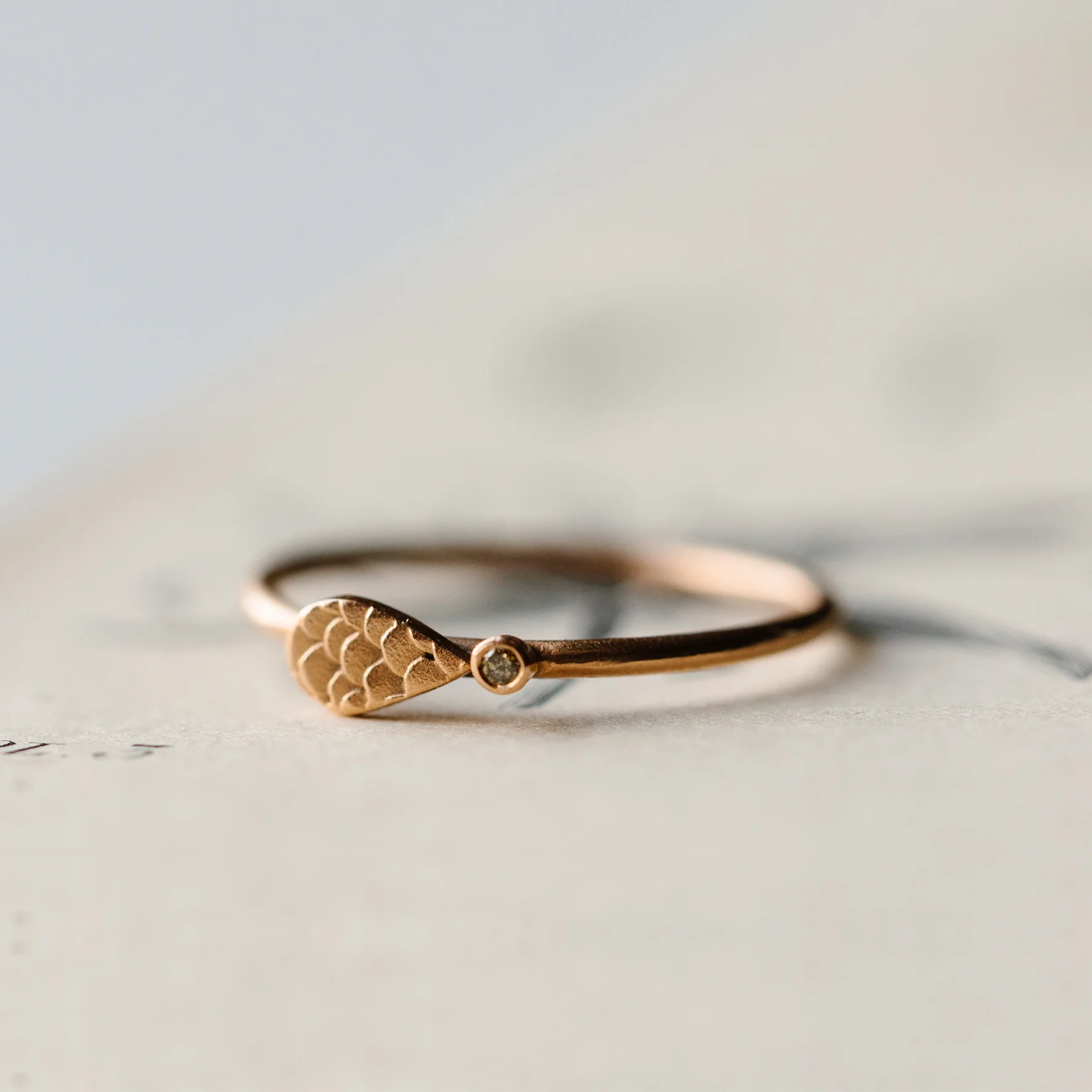 Catkin Droplet Stacking Ring