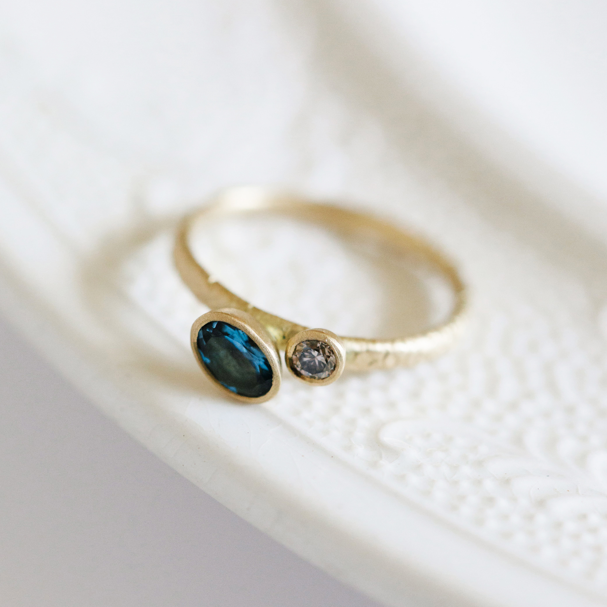 11 Catkin off-set aquamarine ring with champagne diamond main.jpg