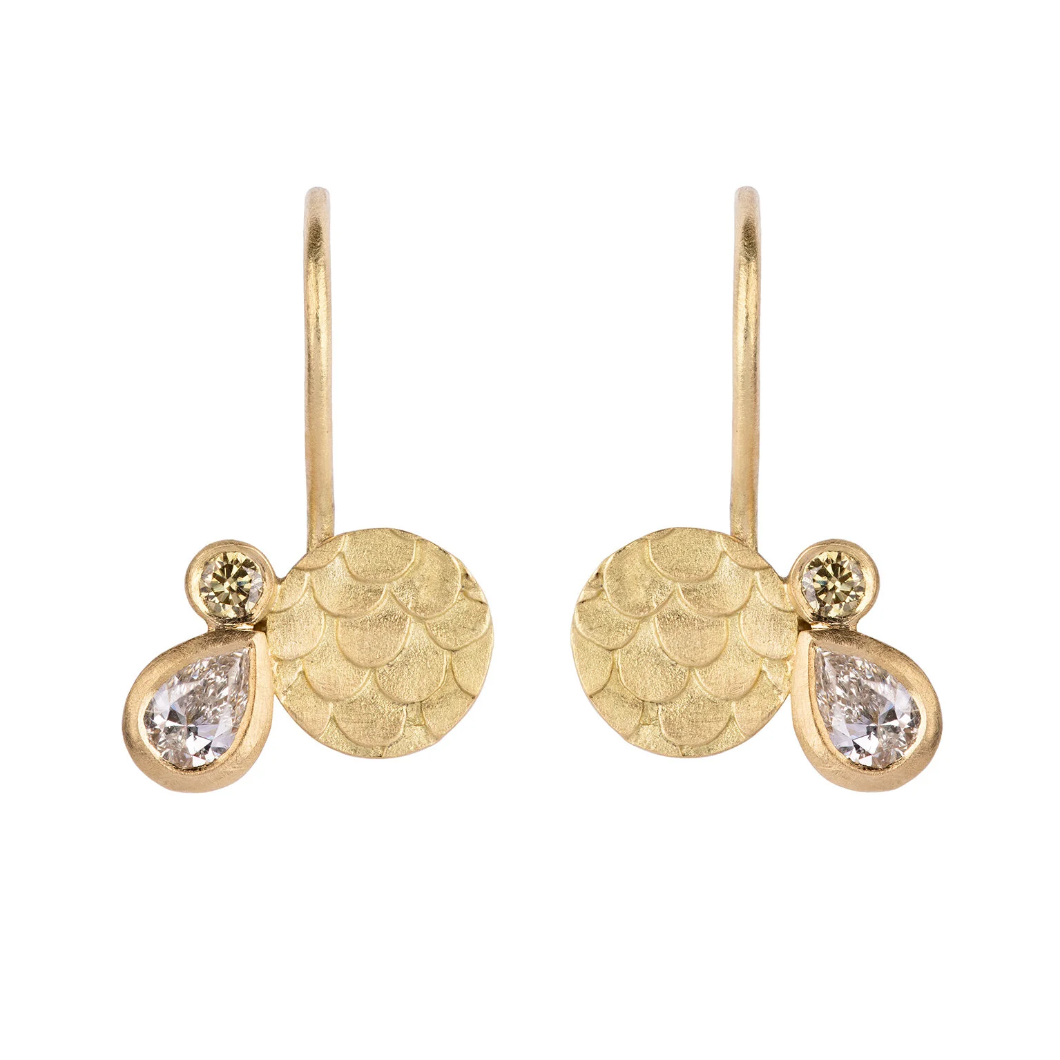 Catkin Curiosity Gloaming Earrings in 18ct yellow gold