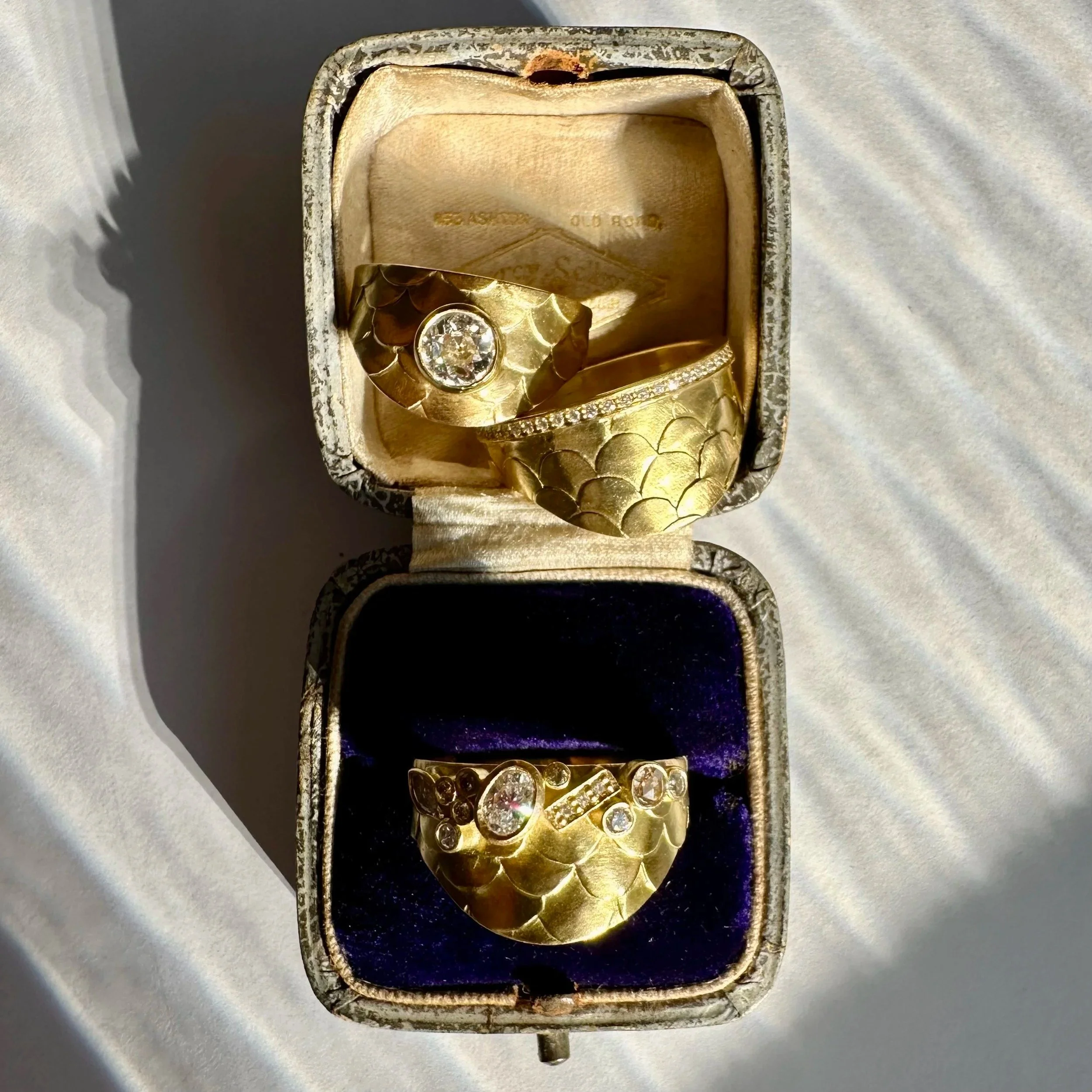 Bespoke Antique Diamond Ring Made in Scotland