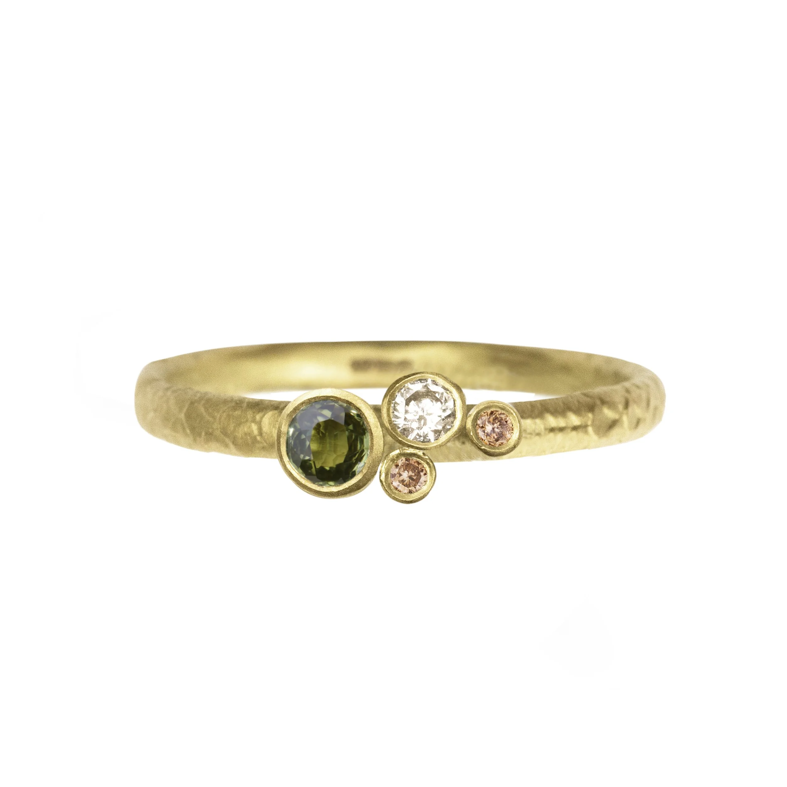 Green Sapphire Diamond Cluster Ring horizontal.jpg