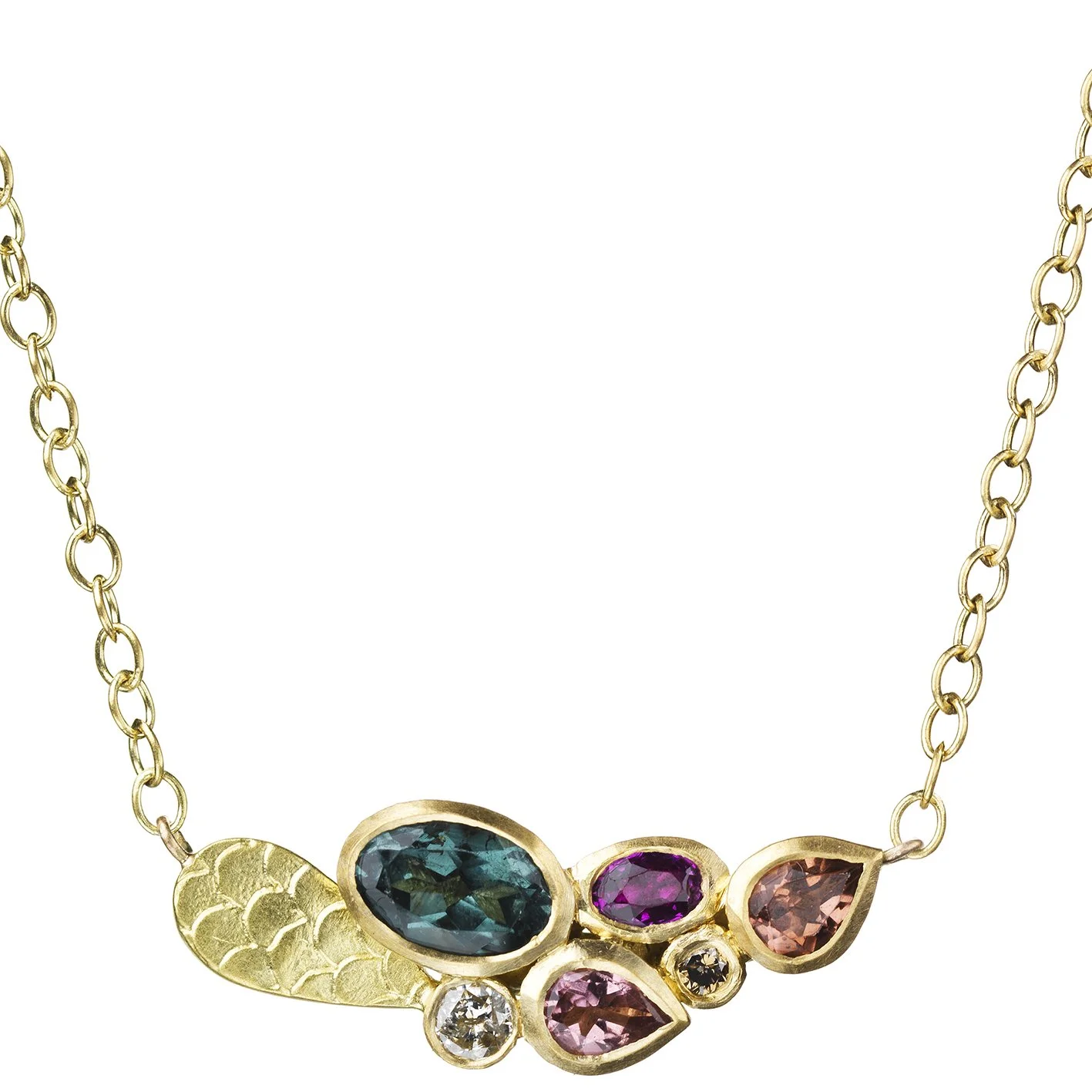 Catkin Happenstance Necklet in 18ct Gold